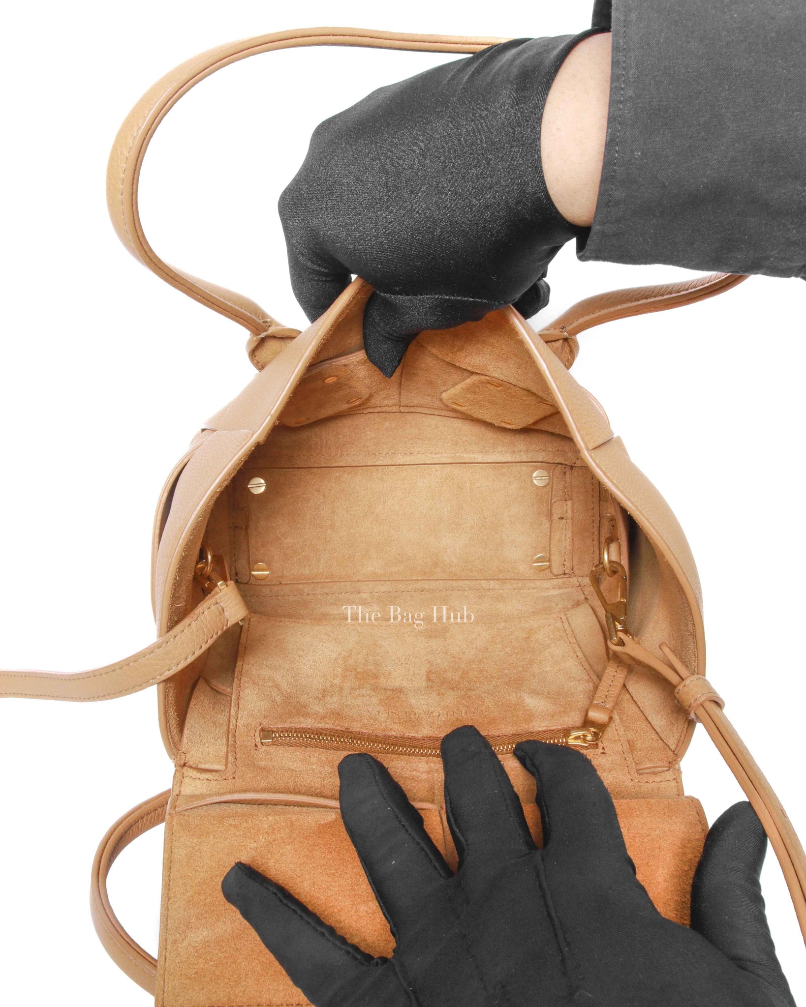 Bottega Veneta Tan Leather Mini Arco Bag