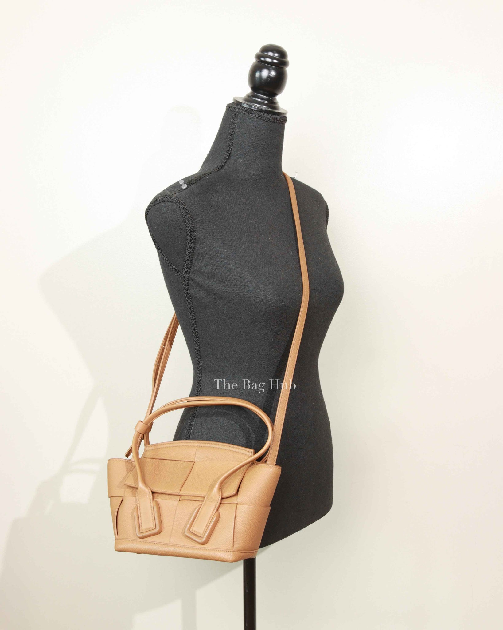 Bottega Veneta Tan Leather Mini Arco Bag