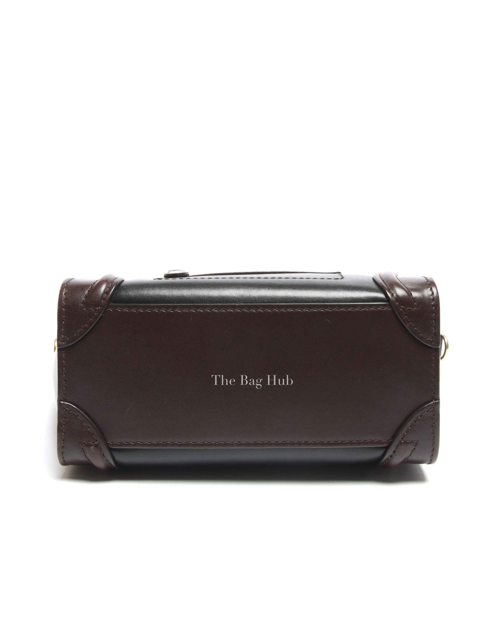 Celine Tricolor Leather Nano Luggage Tote Bag