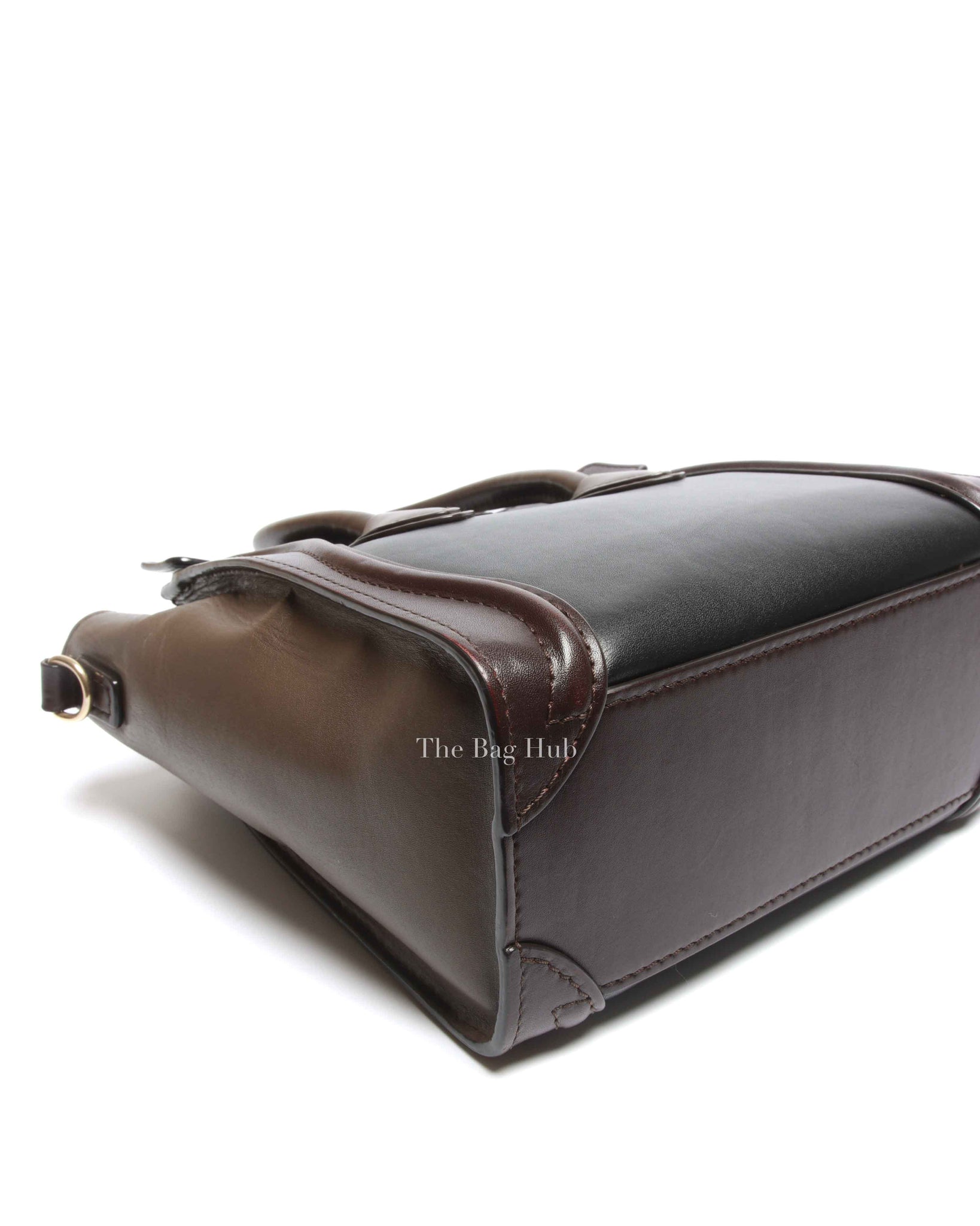 Celine Tricolor Leather Nano Luggage Tote Bag