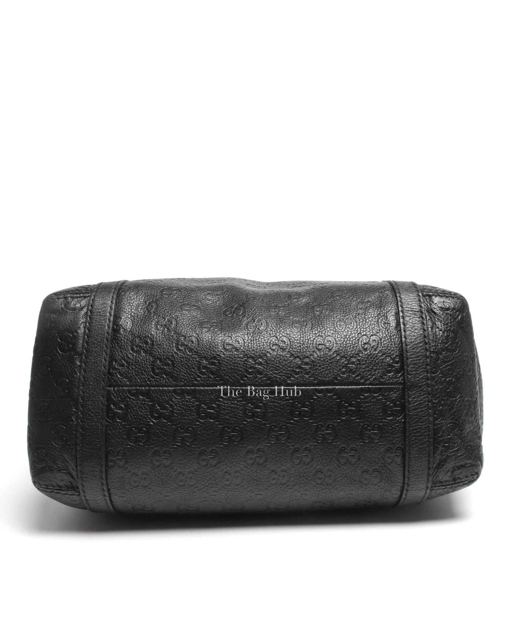 Gucci Black Guccissima New Ladies Web Tote Bag