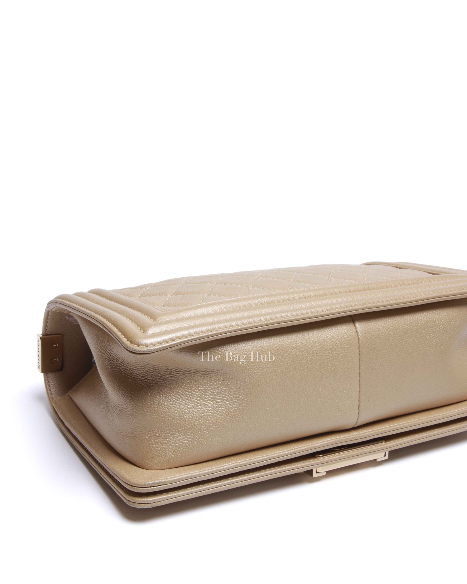 Chanel Golden Caviar Quilted Medium Le Boy Bag GHW