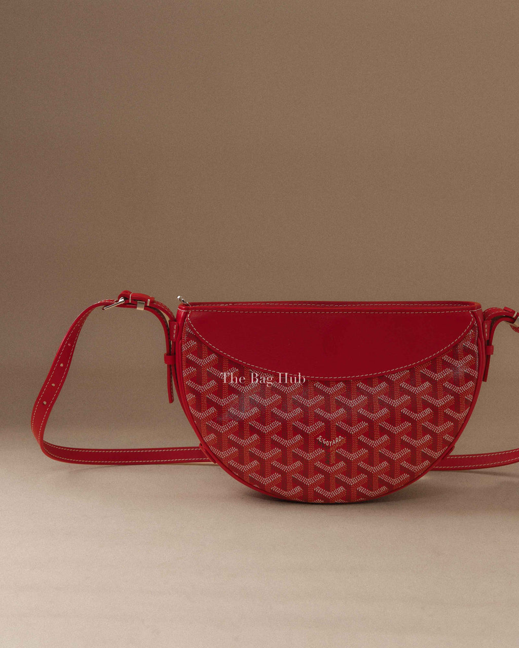 Goyard Red Canvas Hirondelle Hand Bag