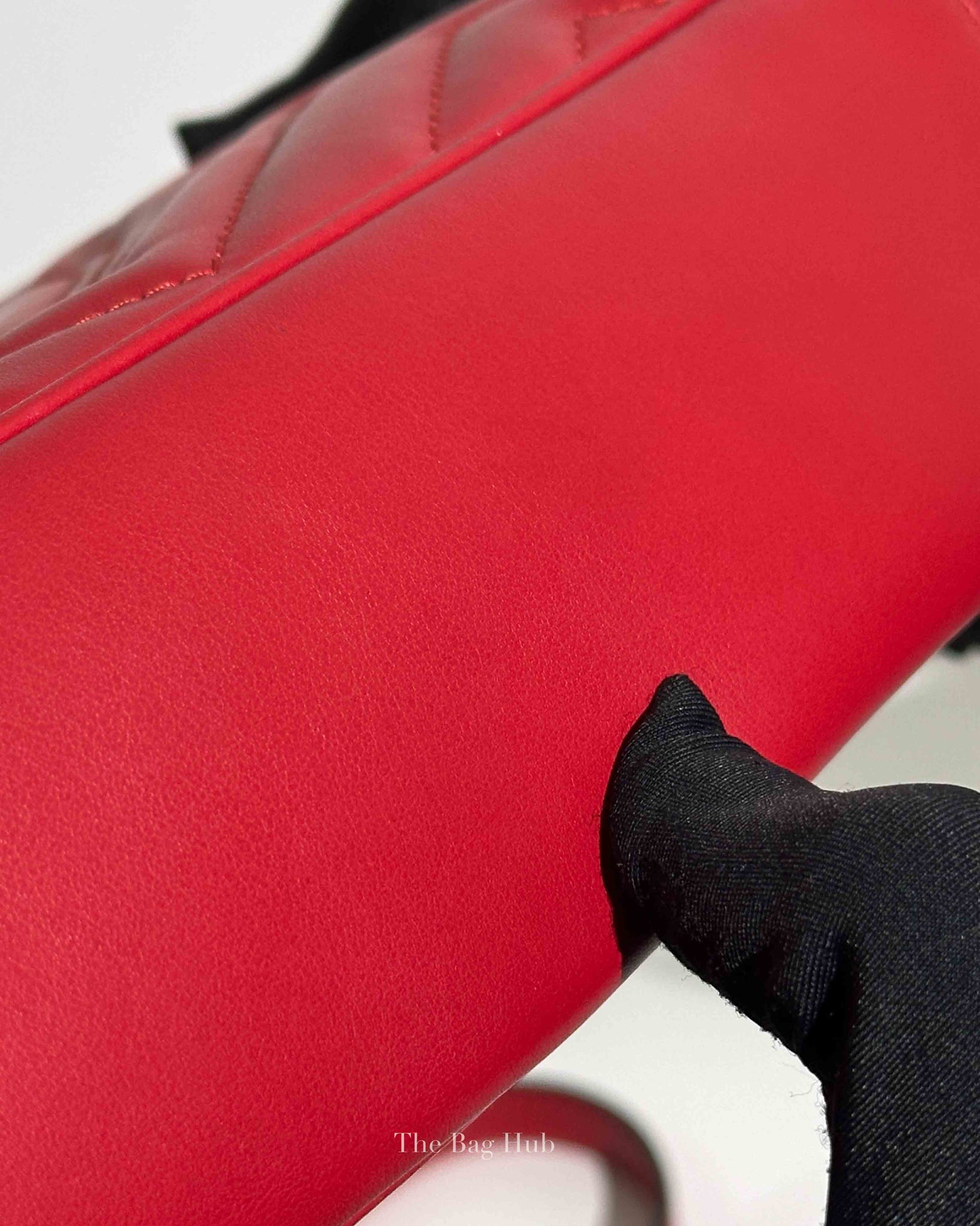 Gucci Red GG Marmont Leather Medium Shoulder Bag