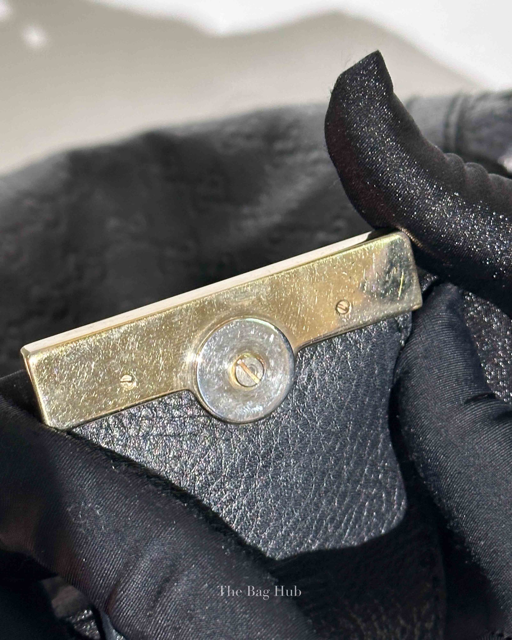 Gucci Black Guccissima New Ladies Web Tote Bag