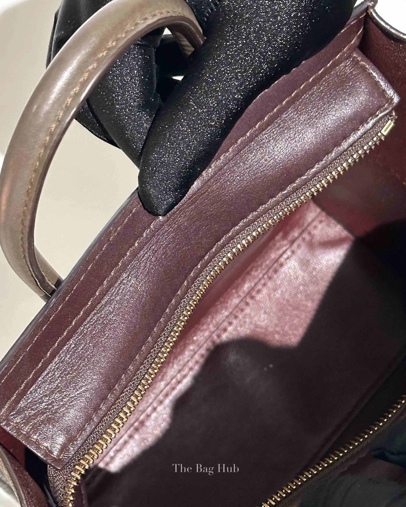 Celine Tricolor Leather Nano Luggage Tote Bag