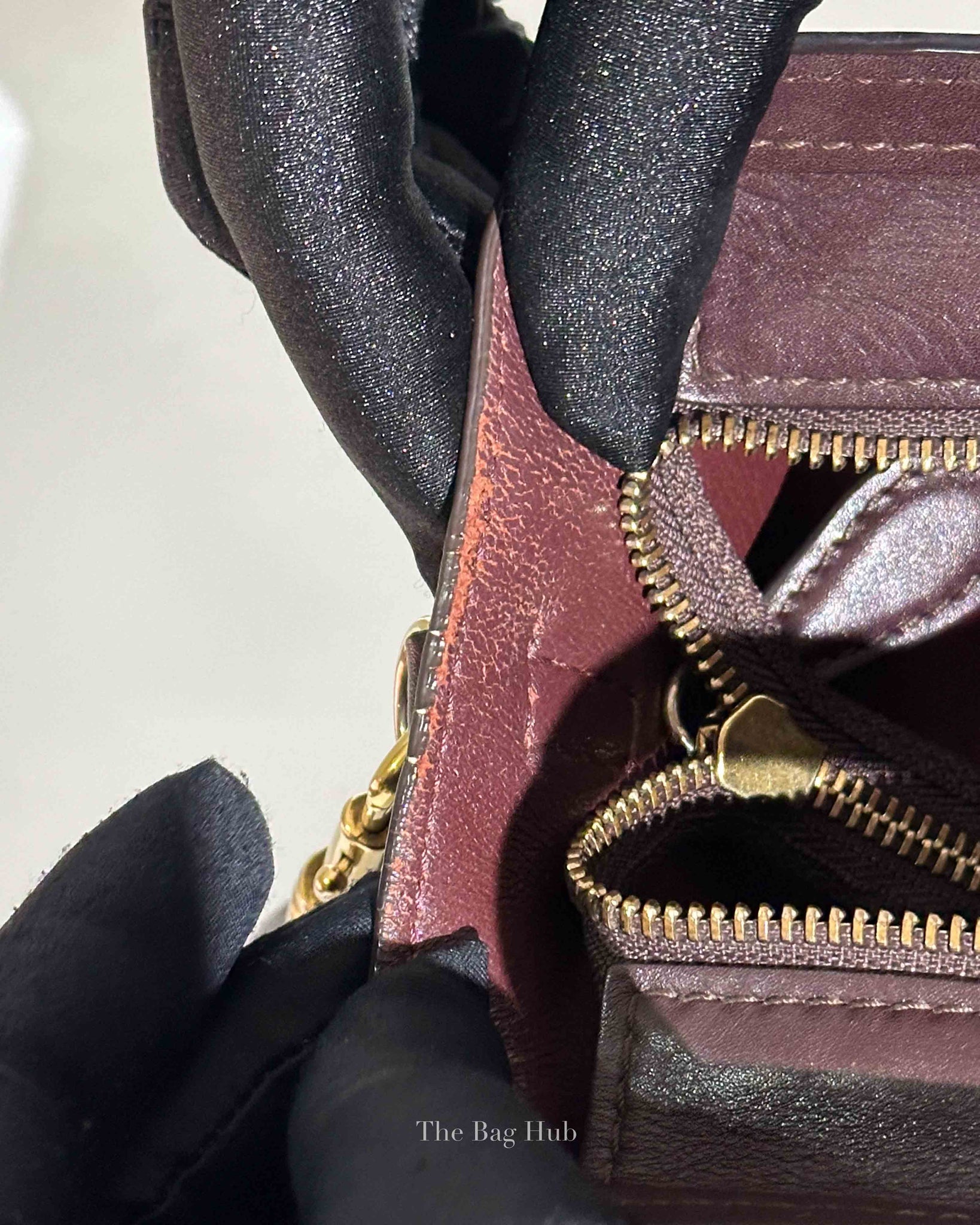 Celine Tricolor Leather Nano Luggage Tote Bag