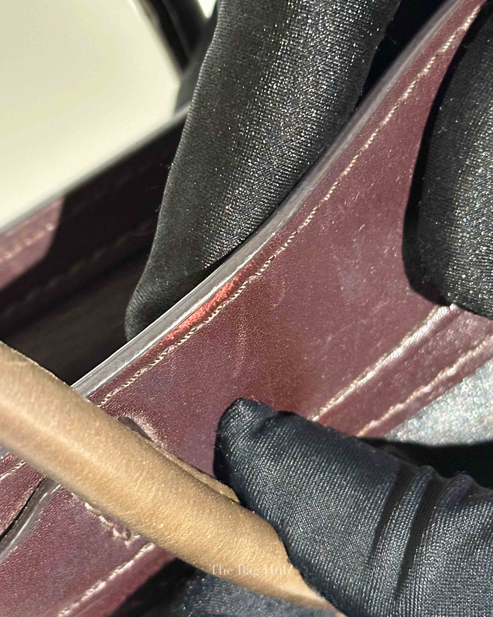 Celine Tricolor Leather Nano Luggage Tote Bag