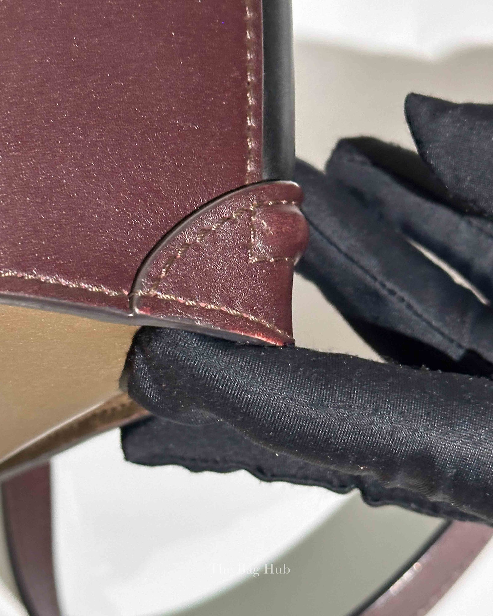 Celine Tricolor Leather Nano Luggage Tote Bag