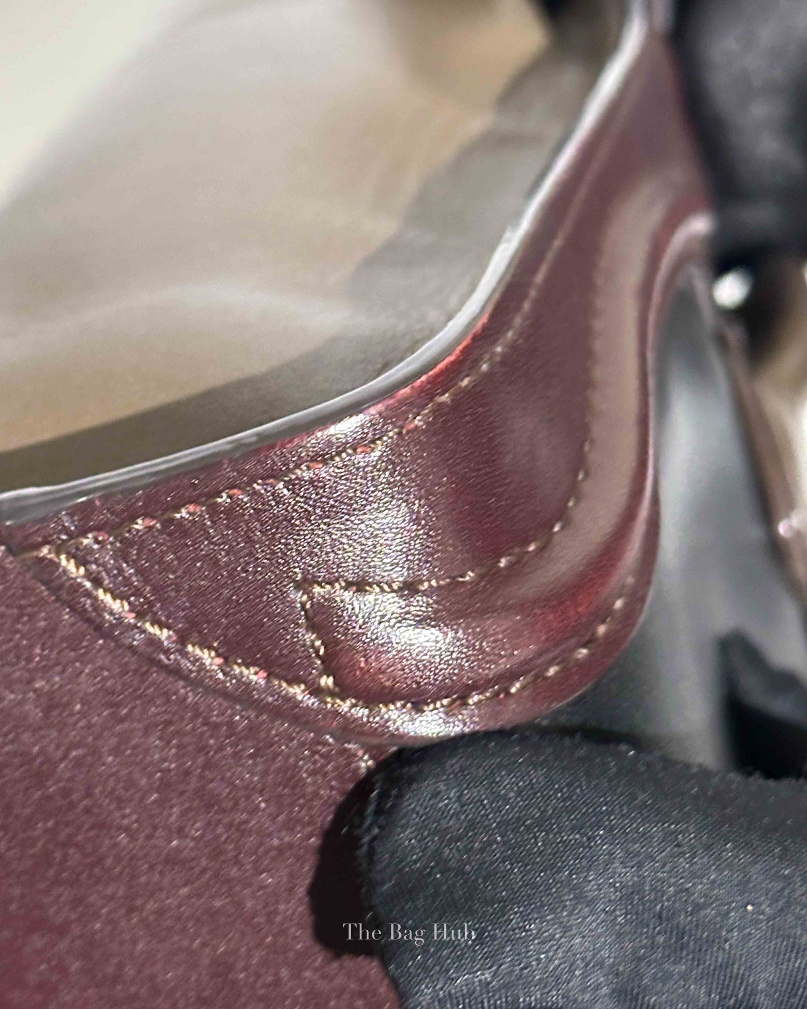 Celine Tricolor Leather Nano Luggage Tote Bag