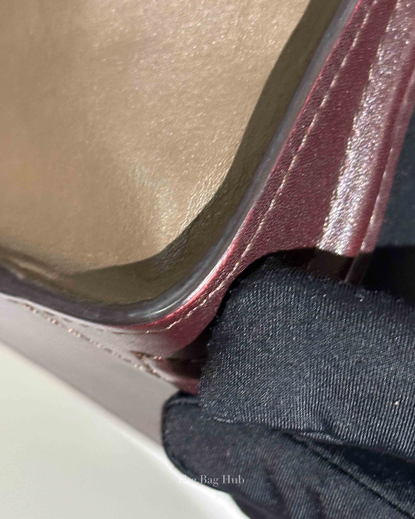 Celine Tricolor Leather Nano Luggage Tote Bag