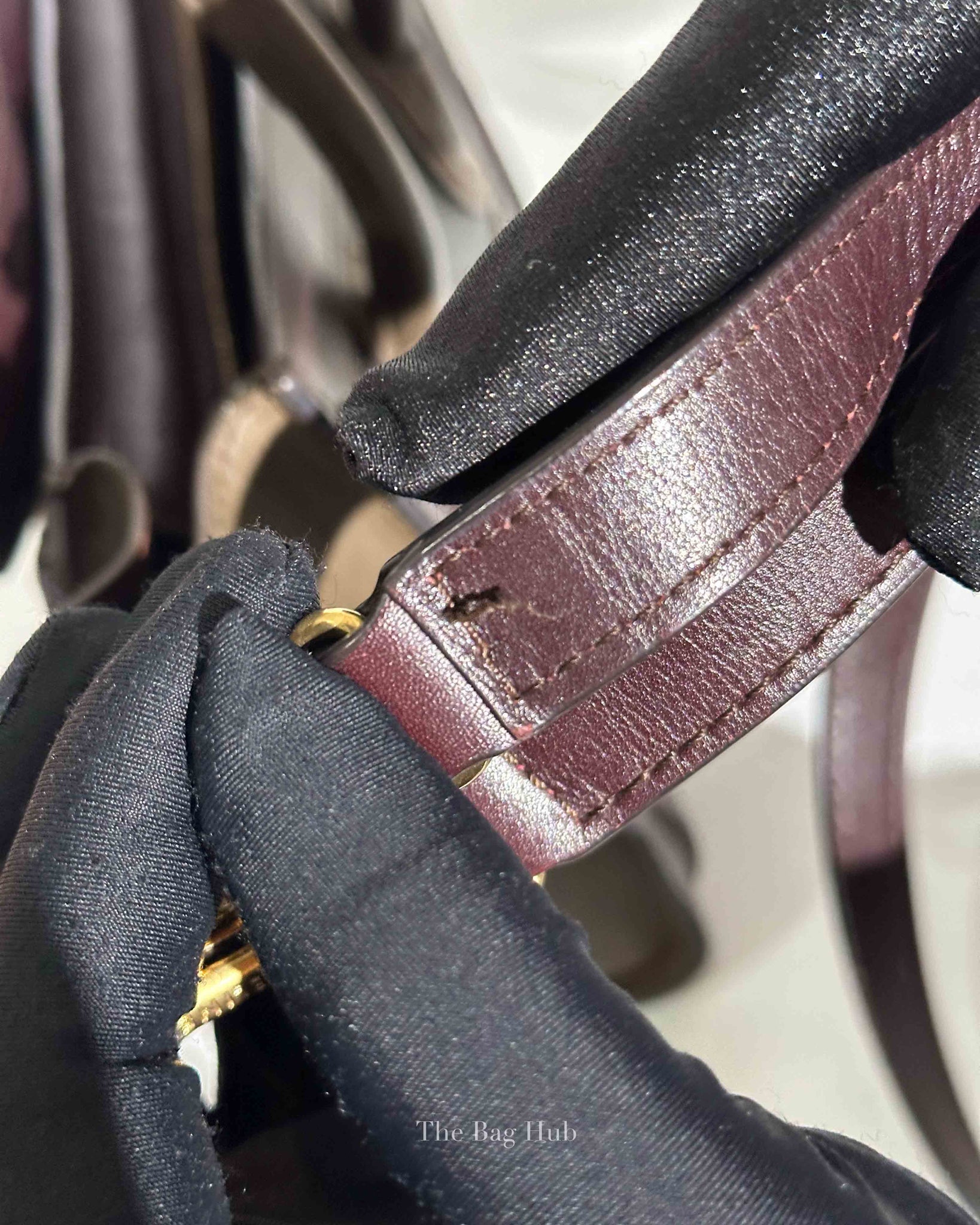 Celine Tricolor Leather Nano Luggage Tote Bag