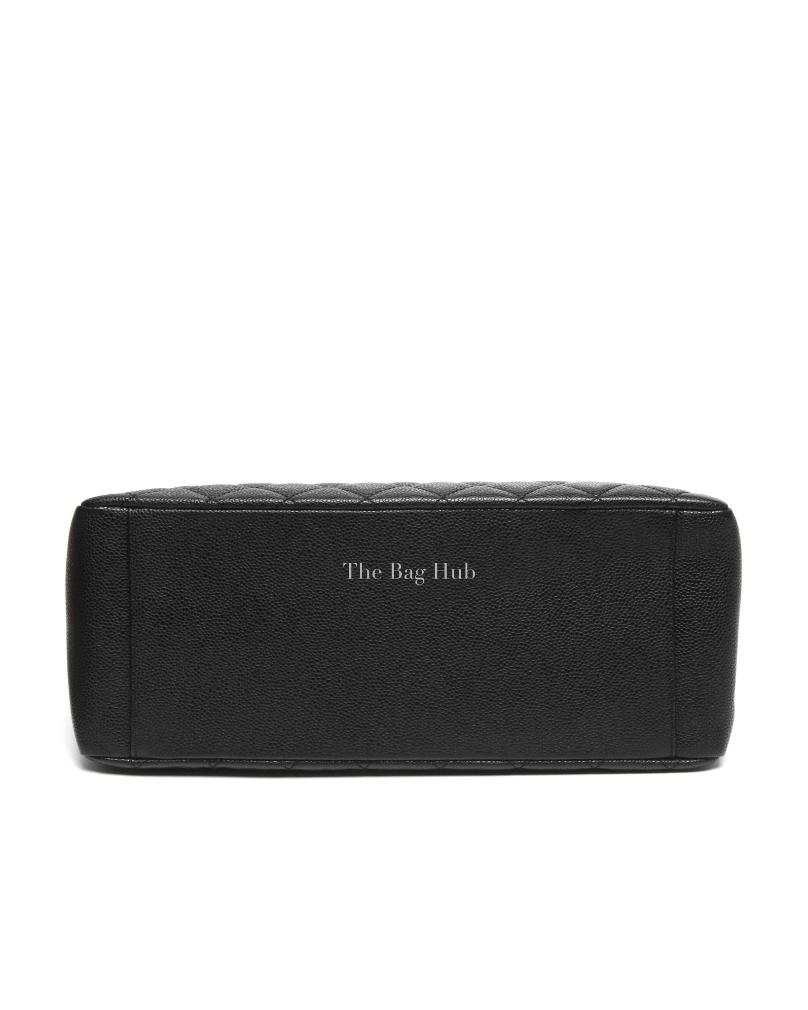 Chanel Black Caviar Quilted Grand Shopping Tote Bag GHW