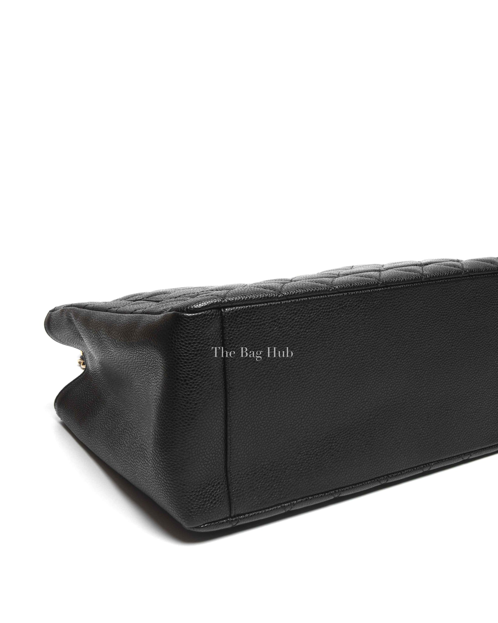 Chanel Black Caviar Quilted Grand Shopping Tote Bag GHW