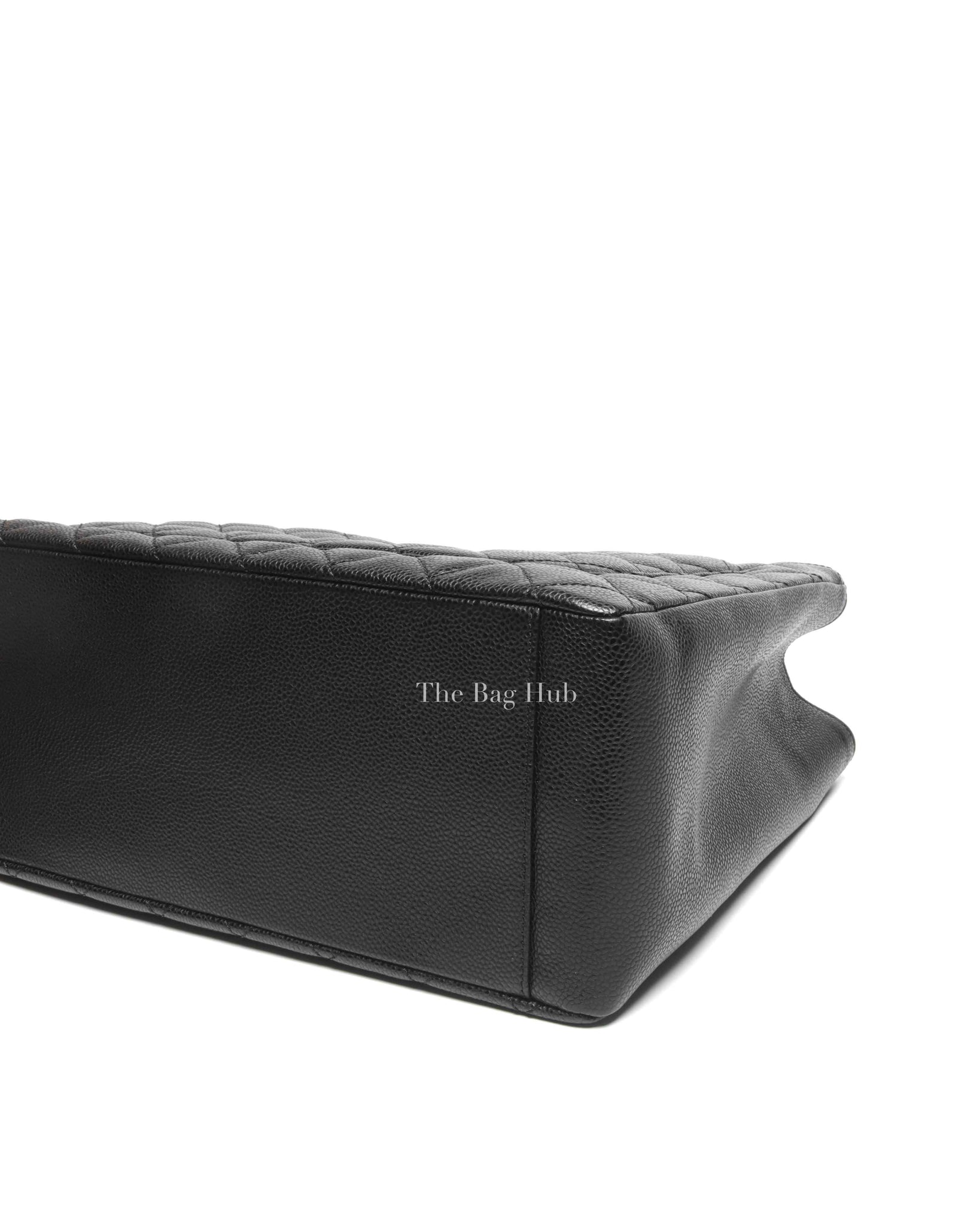 Chanel Black Caviar Quilted Grand Shopping Tote Bag GHW