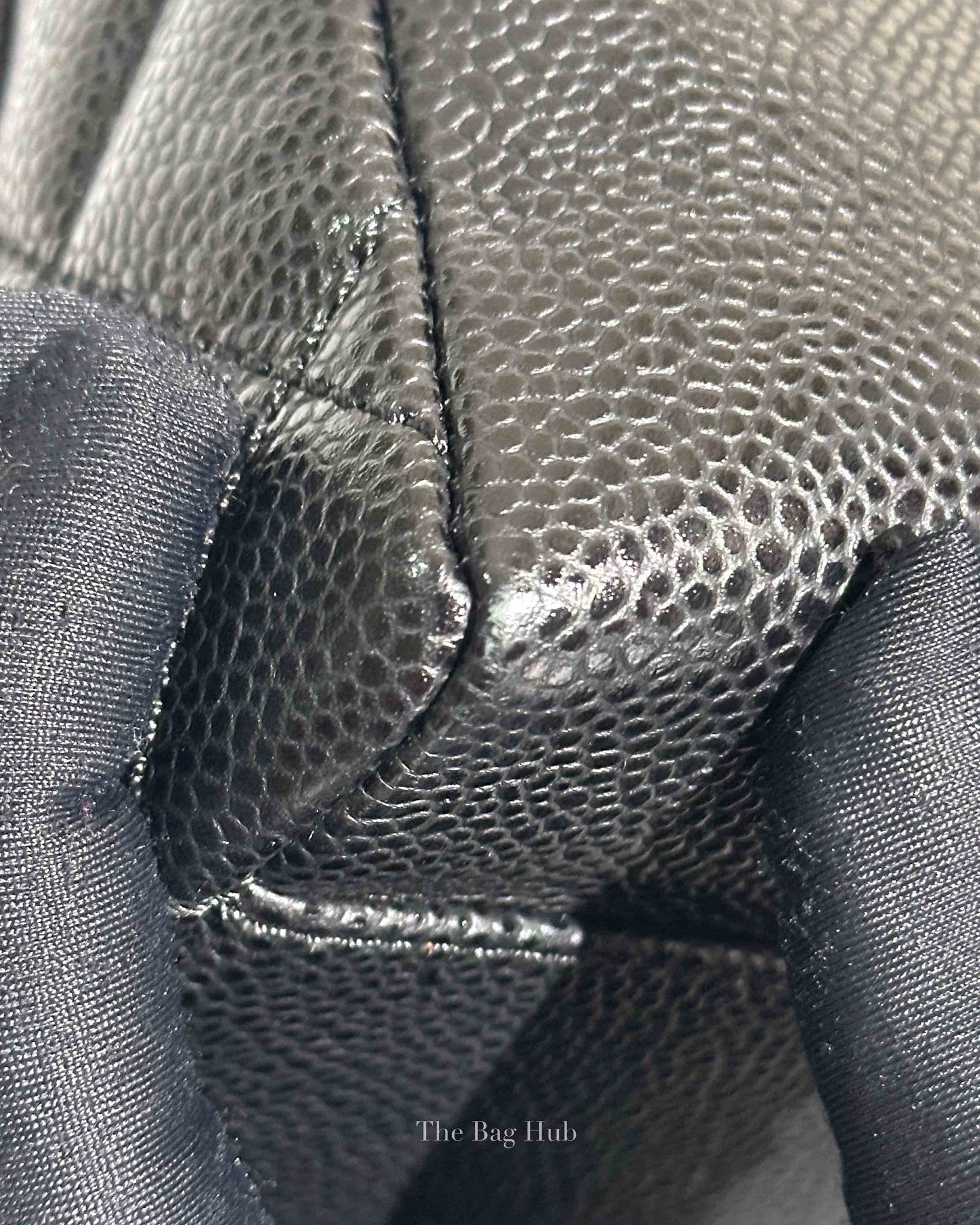 Chanel Black Caviar Quilted Grand Shopping Tote Bag GHW