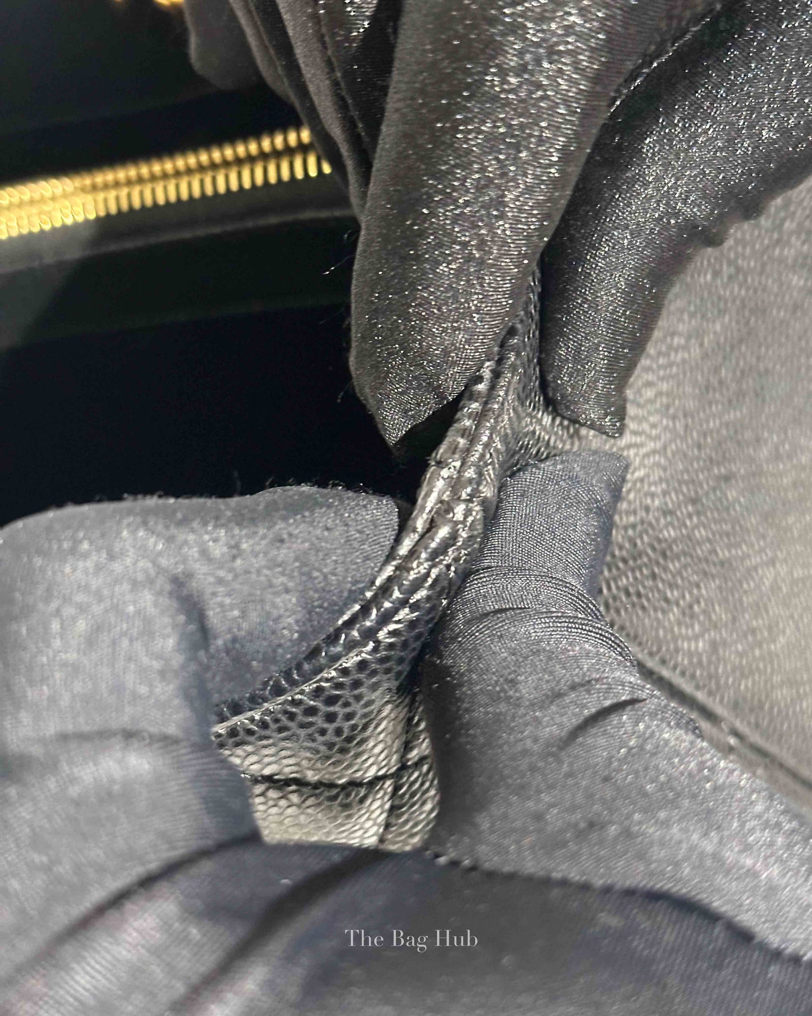 Chanel Black Caviar Quilted Grand Shopping Tote Bag GHW