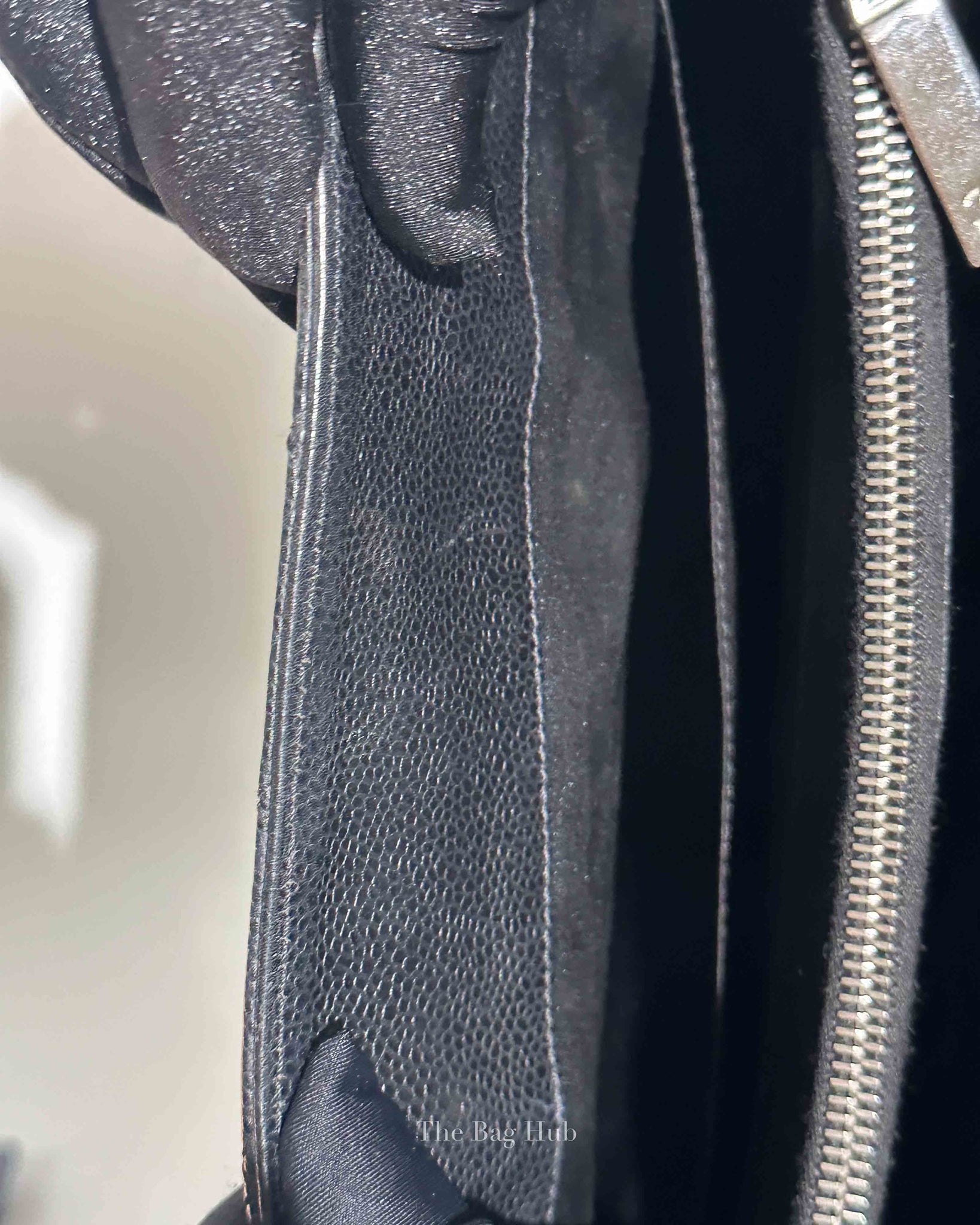 Chanel Black Caviar Quilted Grand Shopping Tote Bag SHW