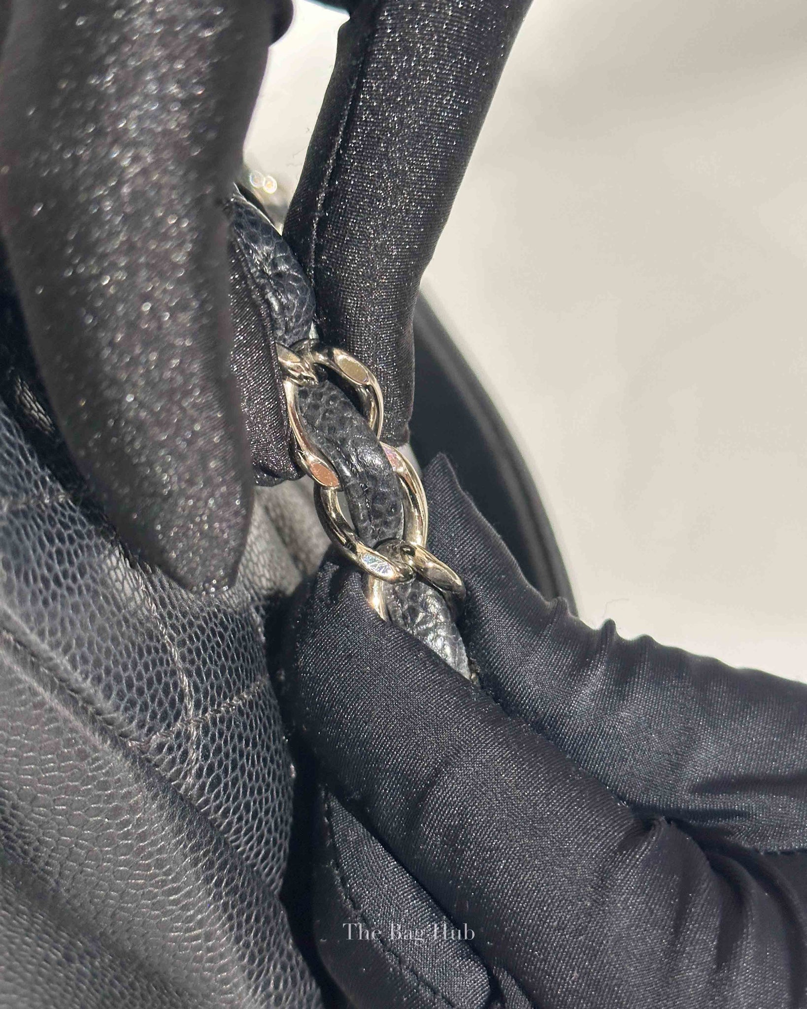 Chanel Black Caviar Quilted Grand Shopping Tote Bag SHW