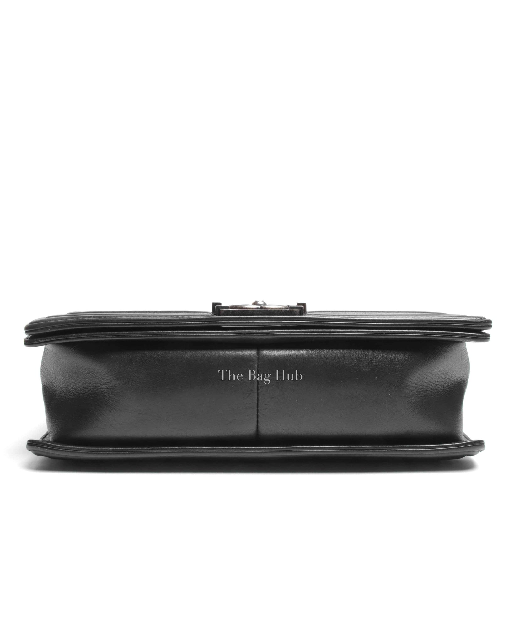 Chanel Black Lambskin Medium Boy Flap Bag RHW