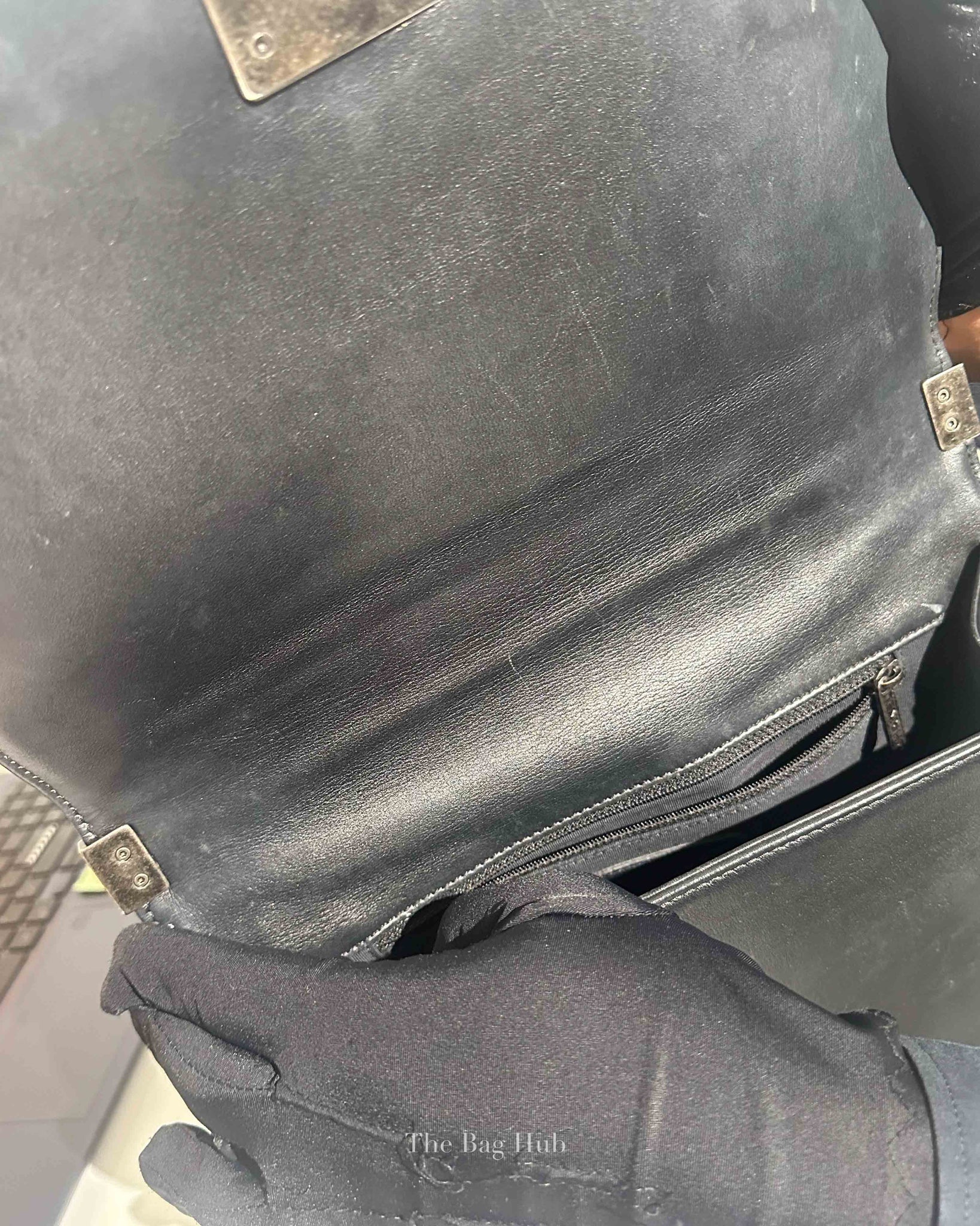 Chanel Black Lambskin Medium Boy Flap Bag RHW