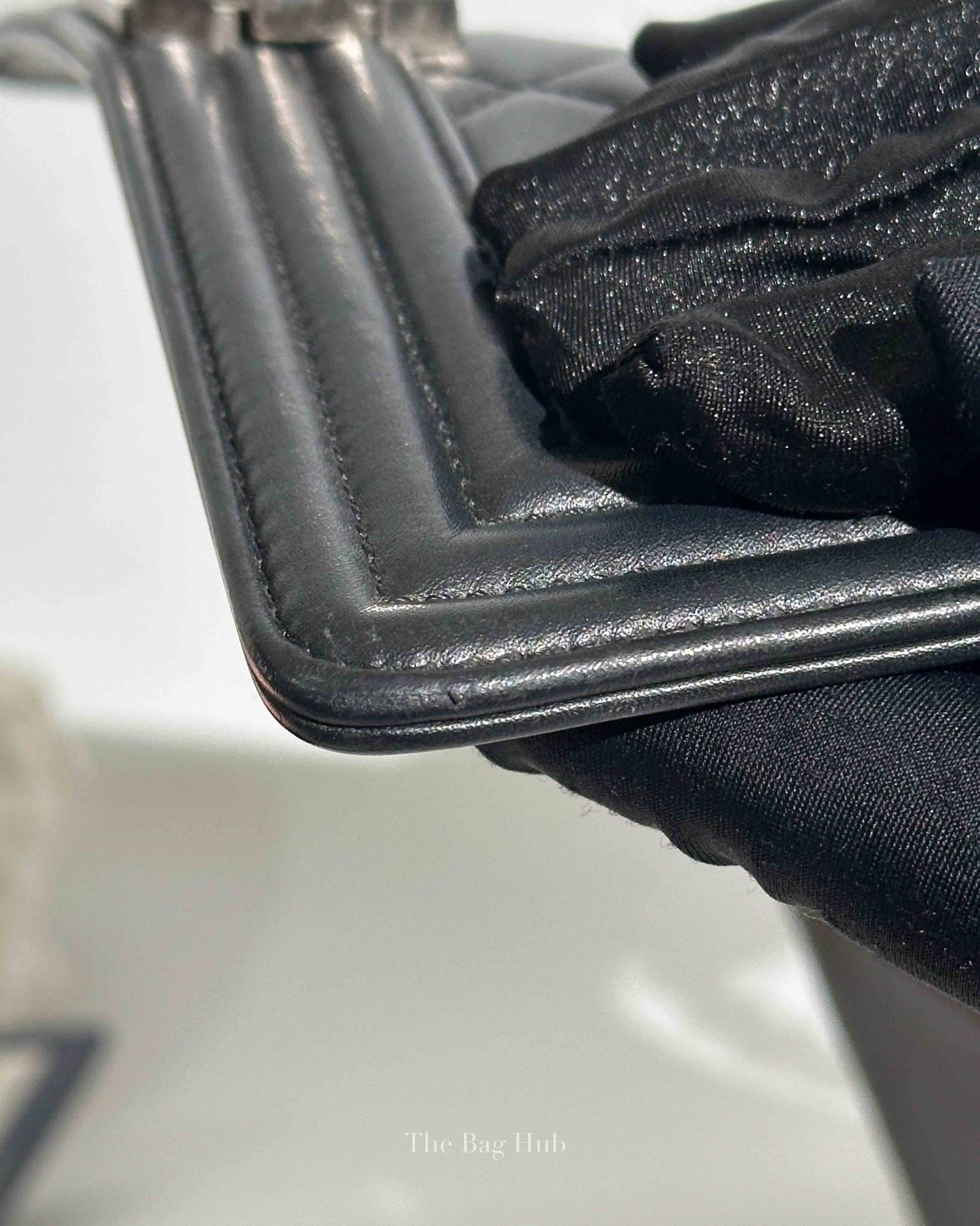 Chanel Black Lambskin Medium Boy Flap Bag RHW