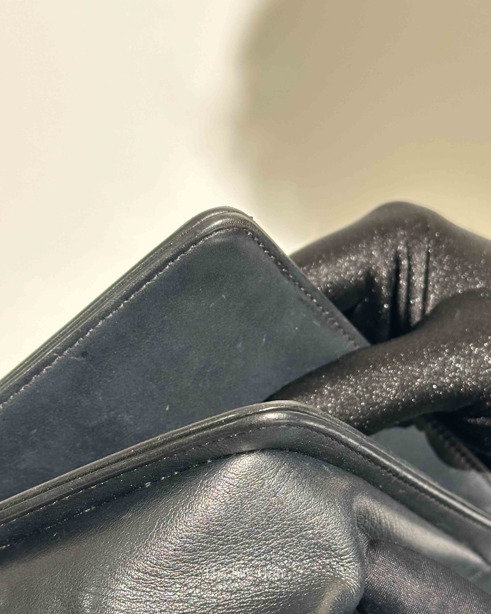 Chanel Black Lambskin Medium Boy Flap Bag RHW