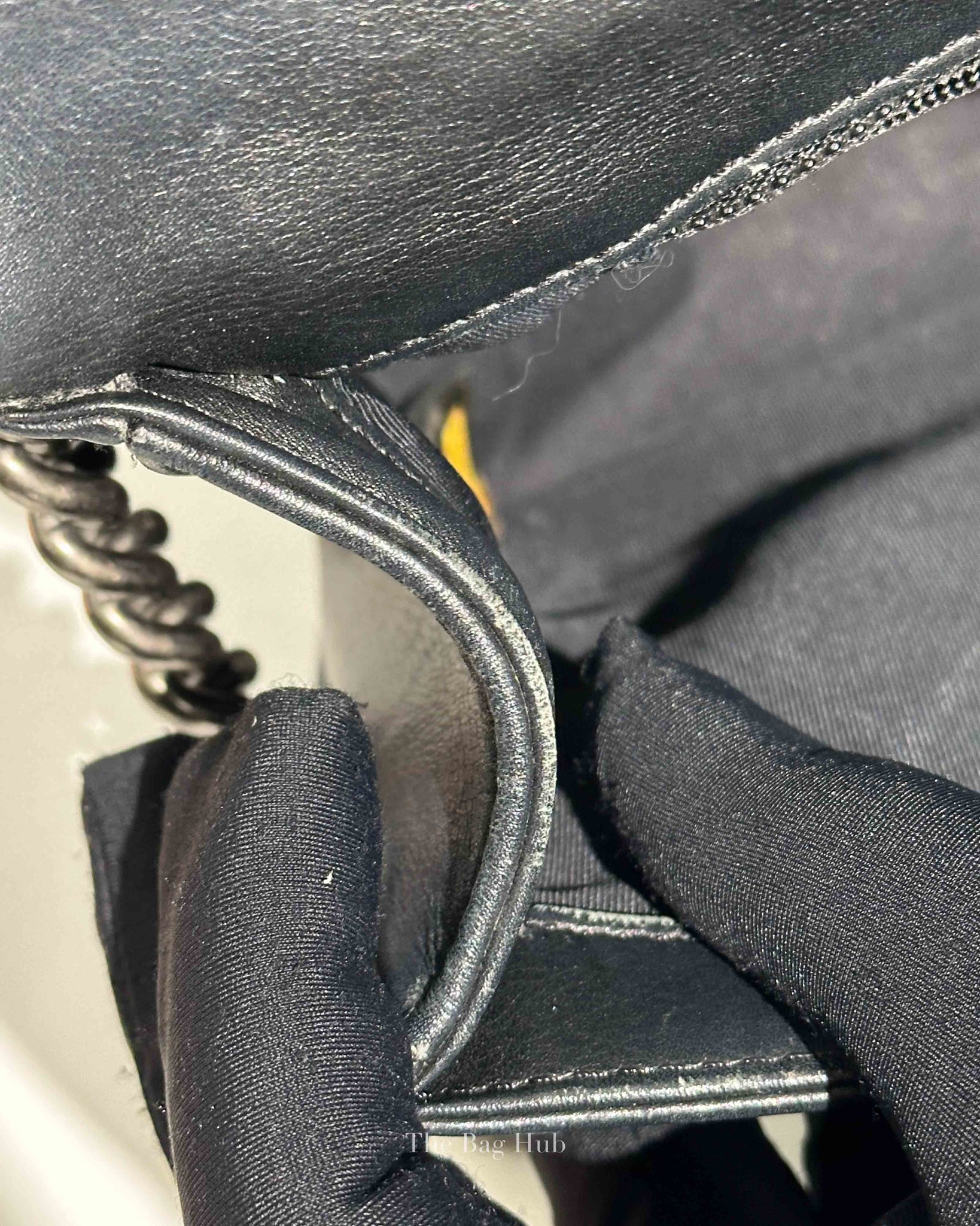 Chanel Black Lambskin Medium Boy Flap Bag RHW