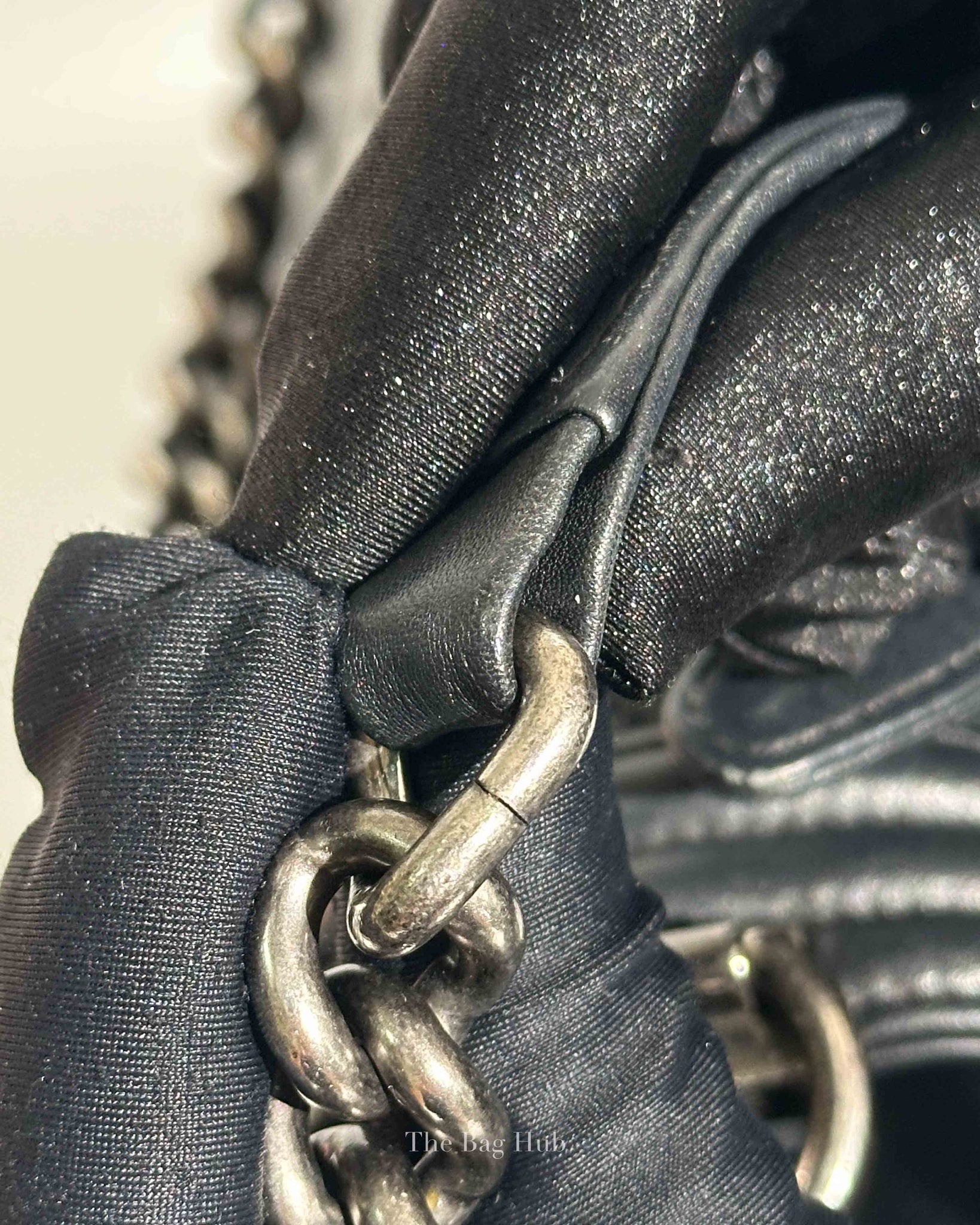 Chanel Black Lambskin Medium Boy Flap Bag RHW