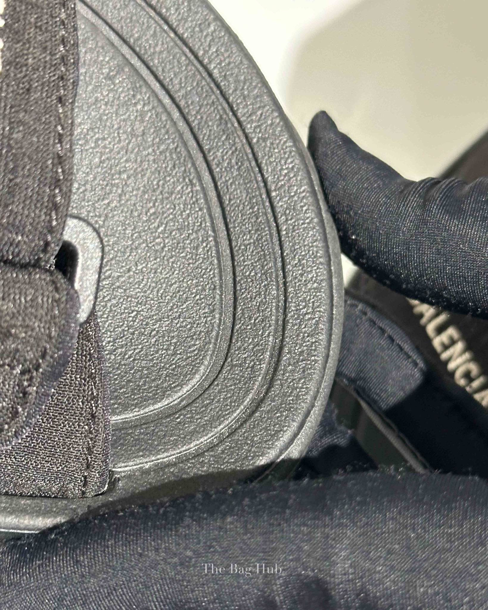 Balenciaga Black Fabric Tourist Sandals Size 37