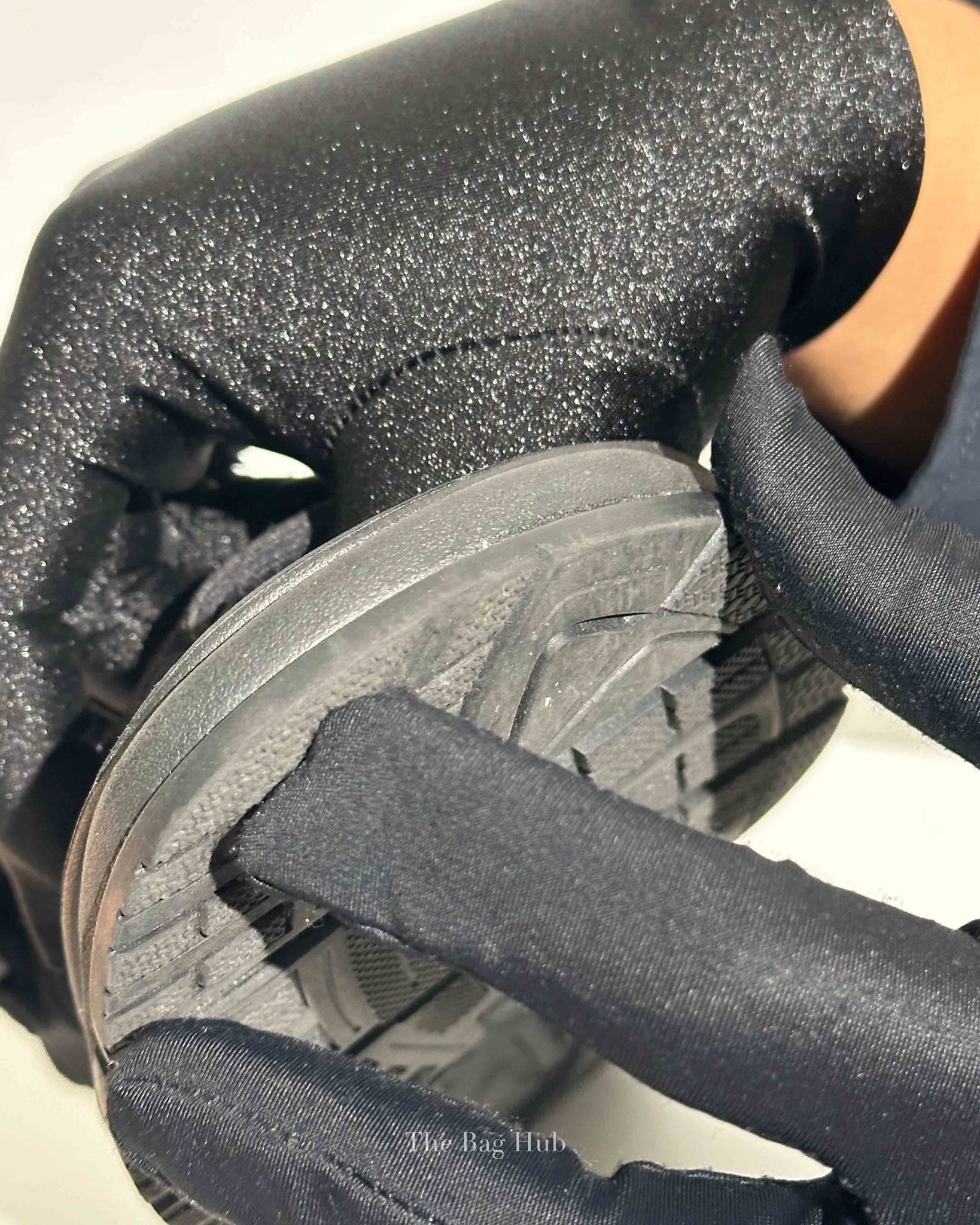 Balenciaga Black Fabric Tourist Sandals Size 37