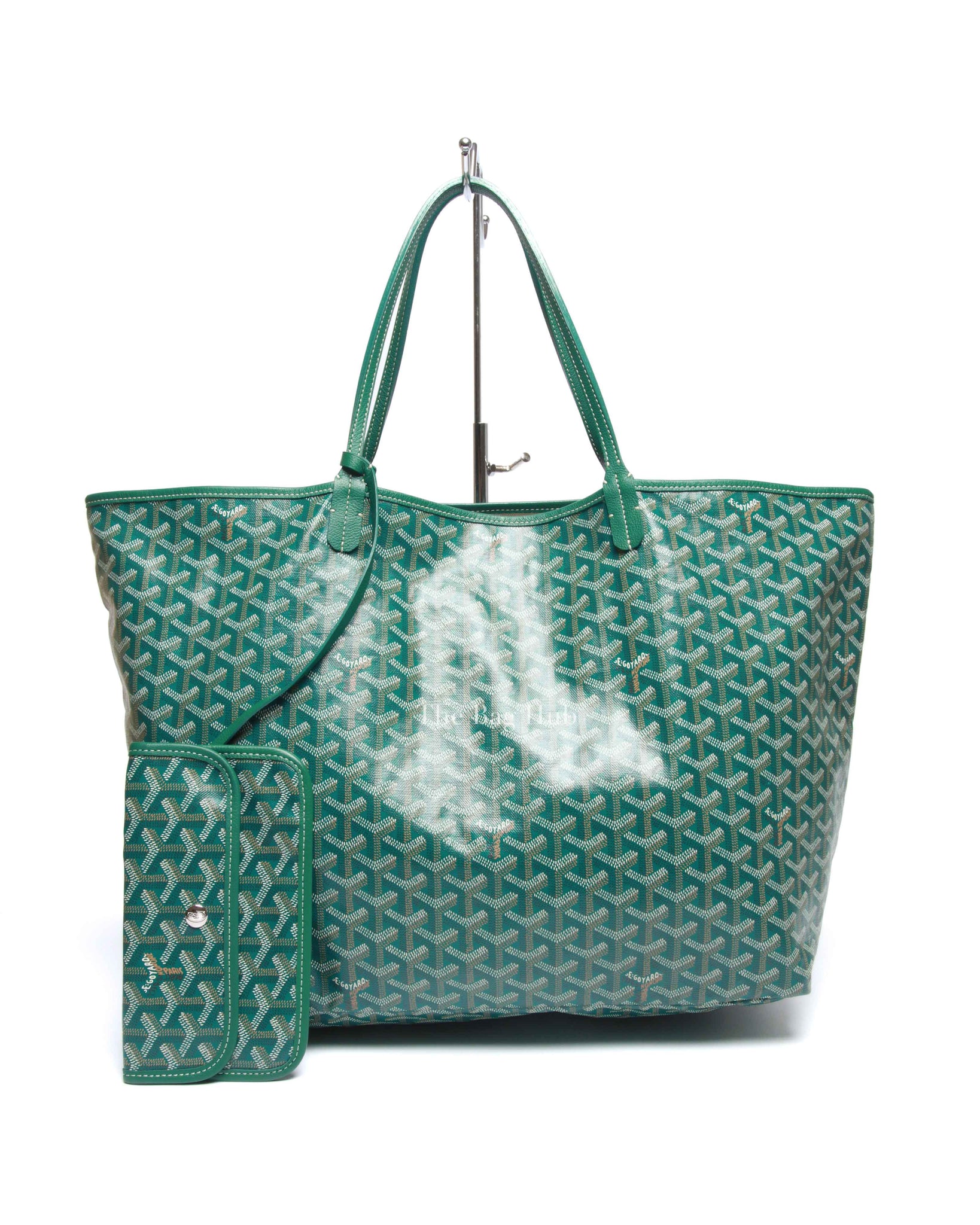 Goyard Green Goyardine Saint Louis GM Tote Bag