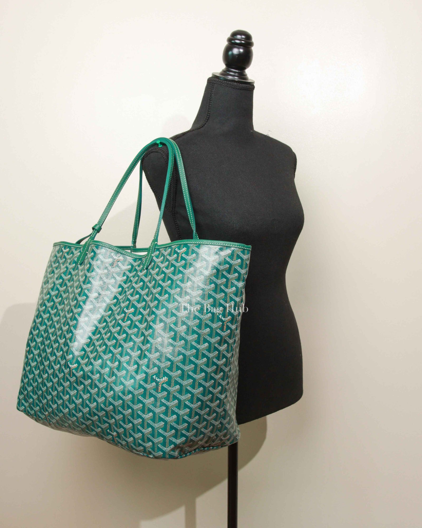 Goyard Green Goyardine Saint Louis GM Tote Bag