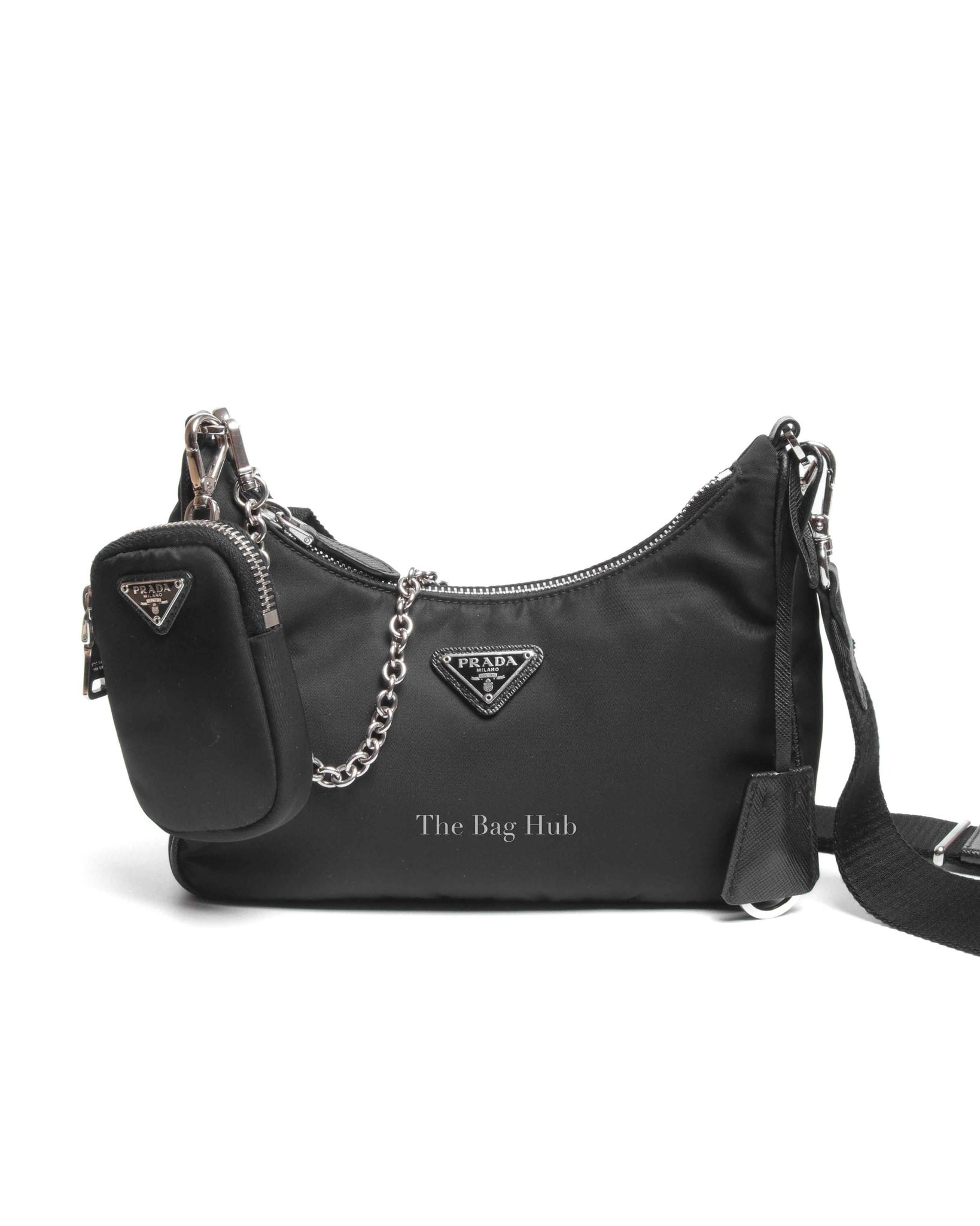 Prada Black Nylon Tessuto Re-Edition 2005 Shoulder Bag 1BH204