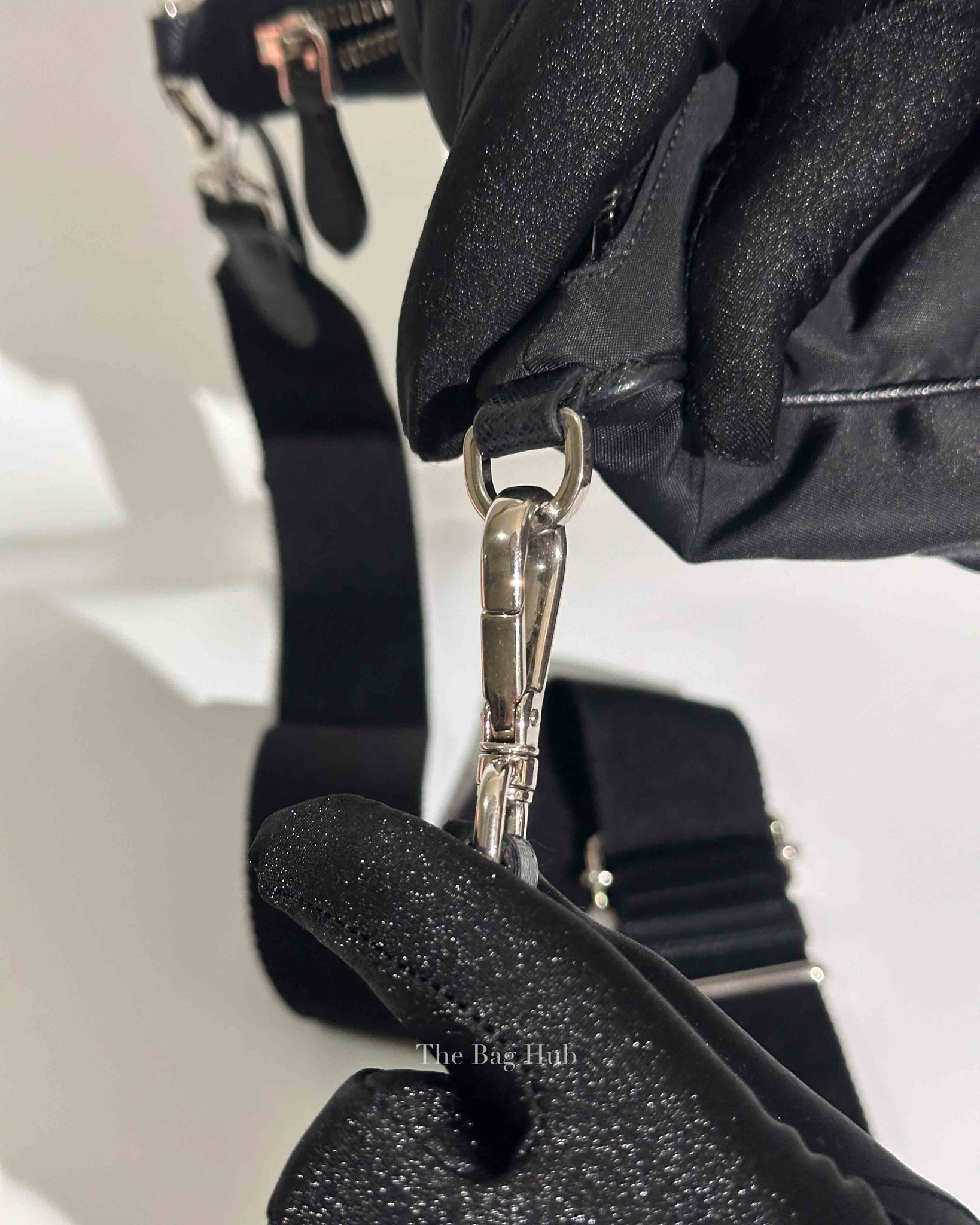 Prada Black Nylon Tessuto Re-Edition 2005 Shoulder Bag 1BH204