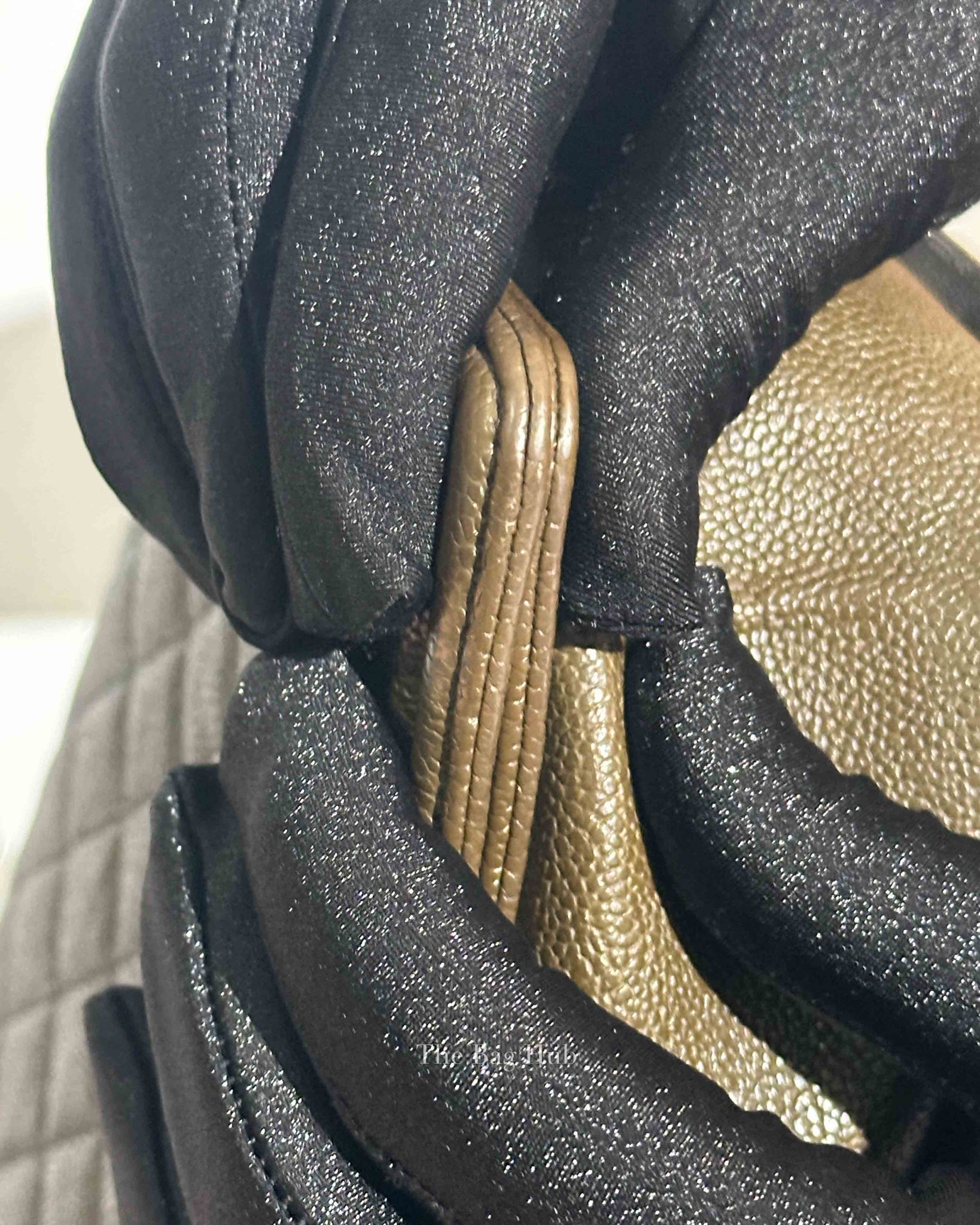 Chanel Olive Green Caviar Quilted Large Le Boy Bag RHW