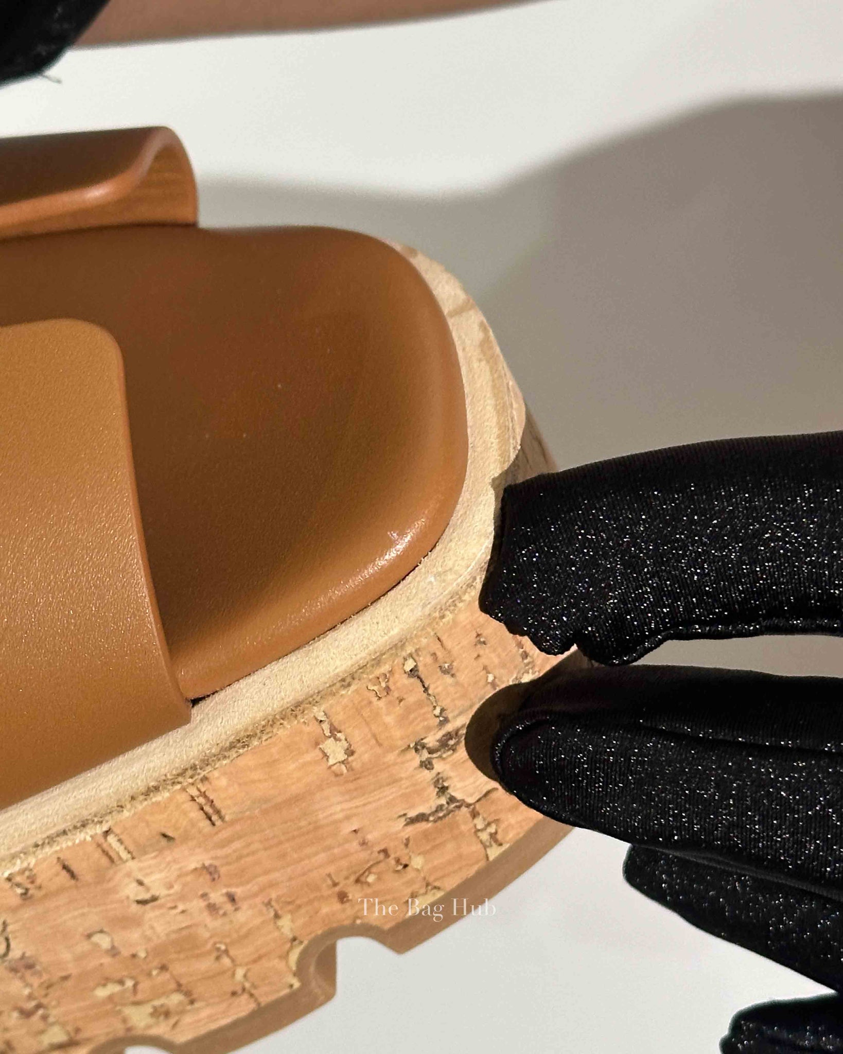 Hermes Gold Leather Eze 30 Sandals Size 39