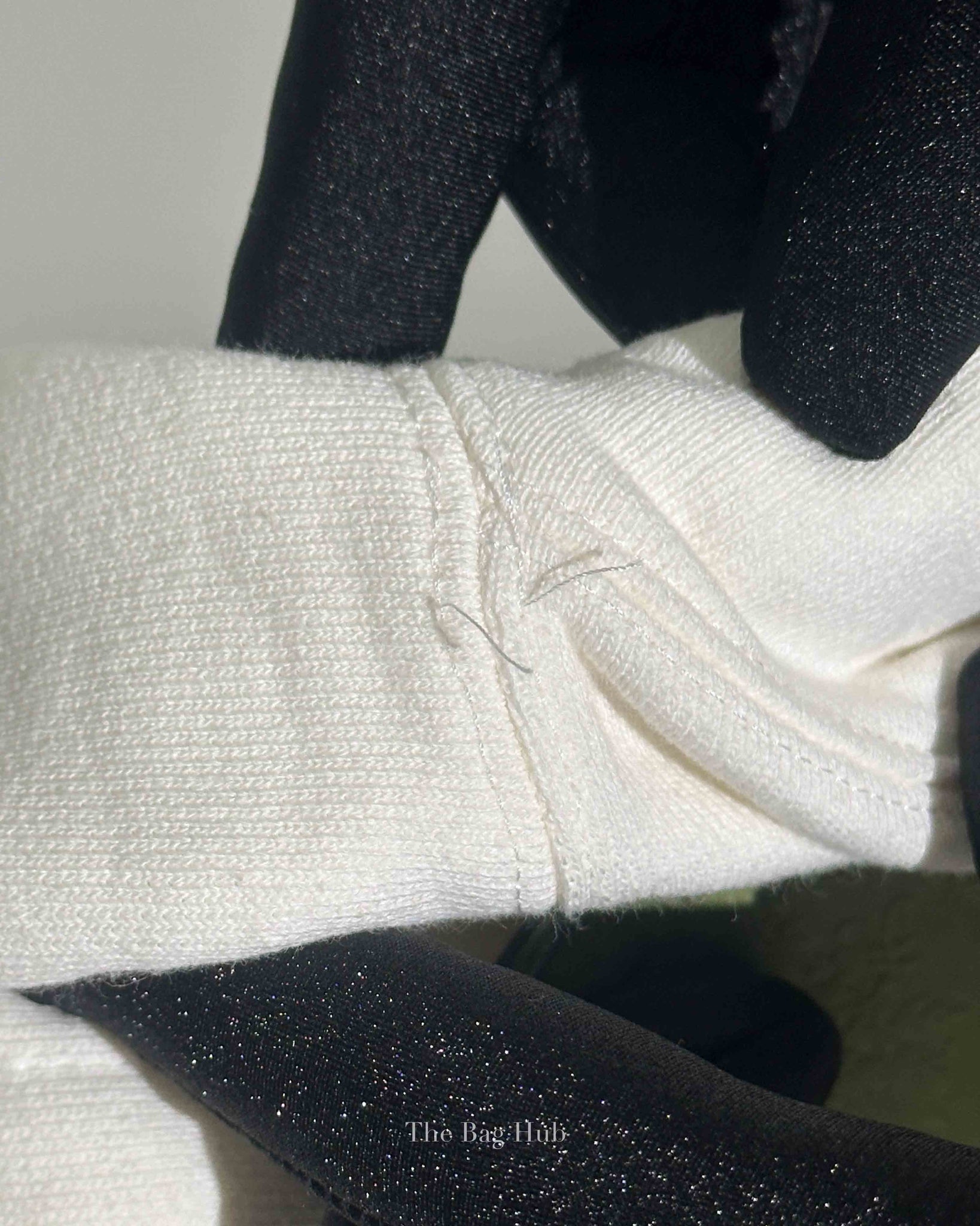 Gucci White/Green Embroidered Cotton GG Hoodies XS