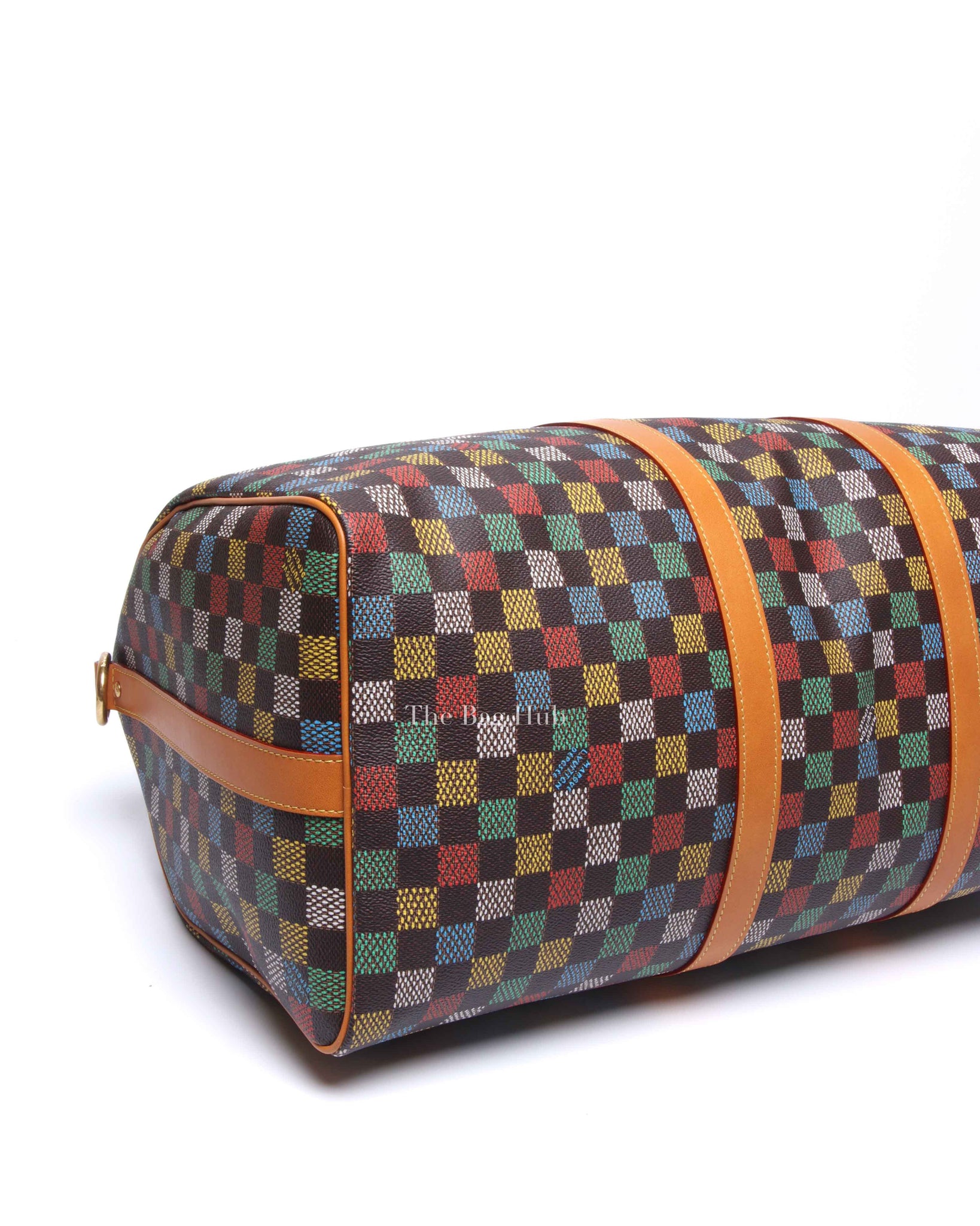 Louis Vuitton Multicolor Damier Ebene Canvas Keepall Bandouliere 50