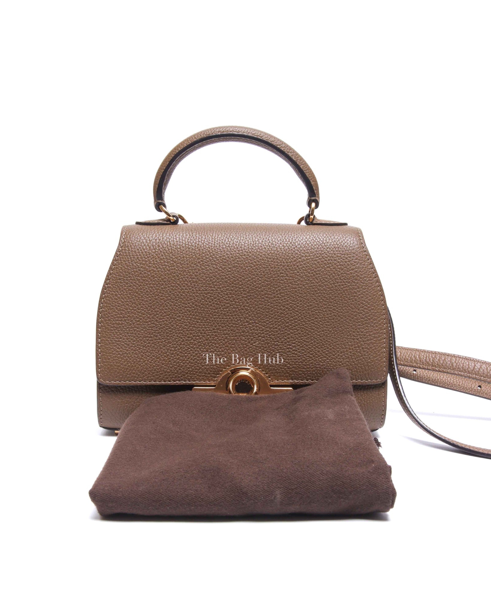 Moynat Etoupe Leather Rejane BB Bag