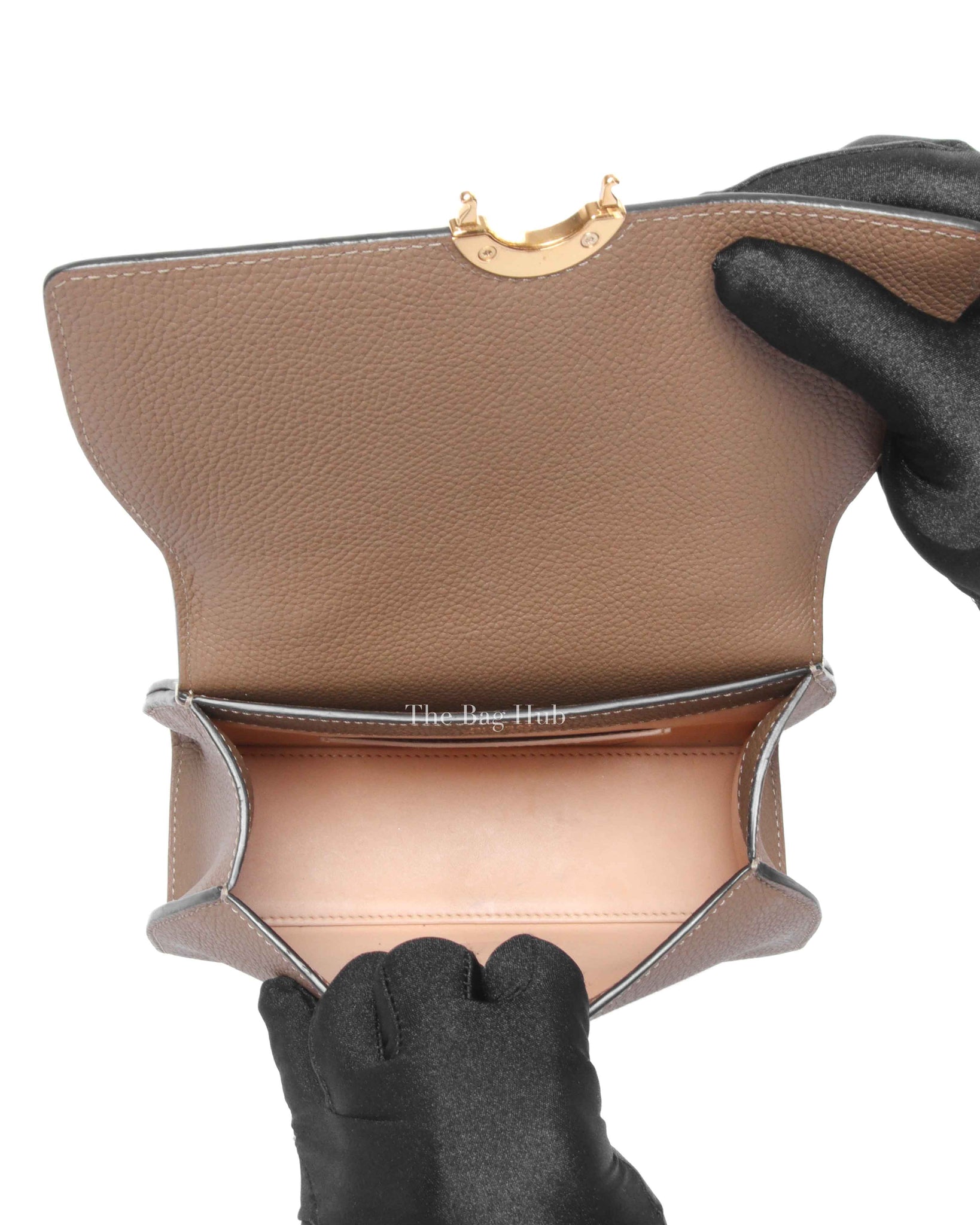 Moynat Etoupe Leather Rejane BB Bag