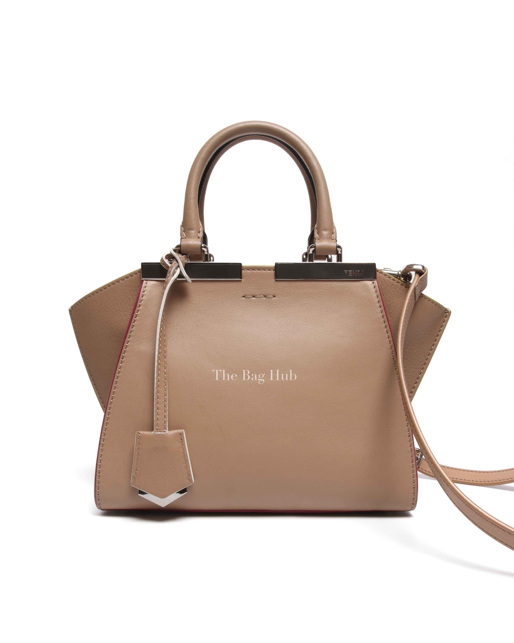 Fendi Beige Calfskin 3 Jours Mini Bag