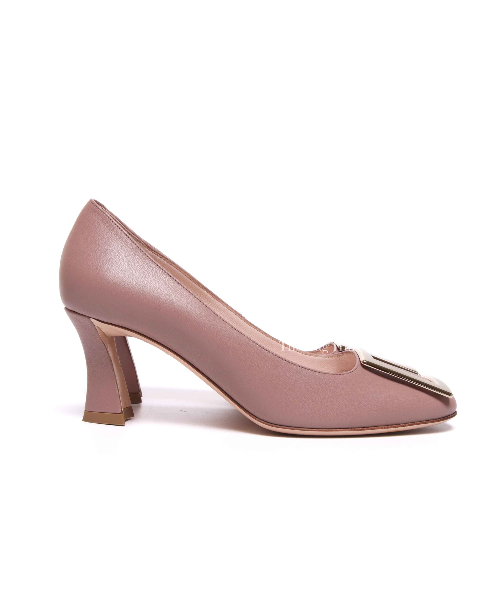 Roger Vivier Blush Leather Tres Vivier Pumps Size 35.5