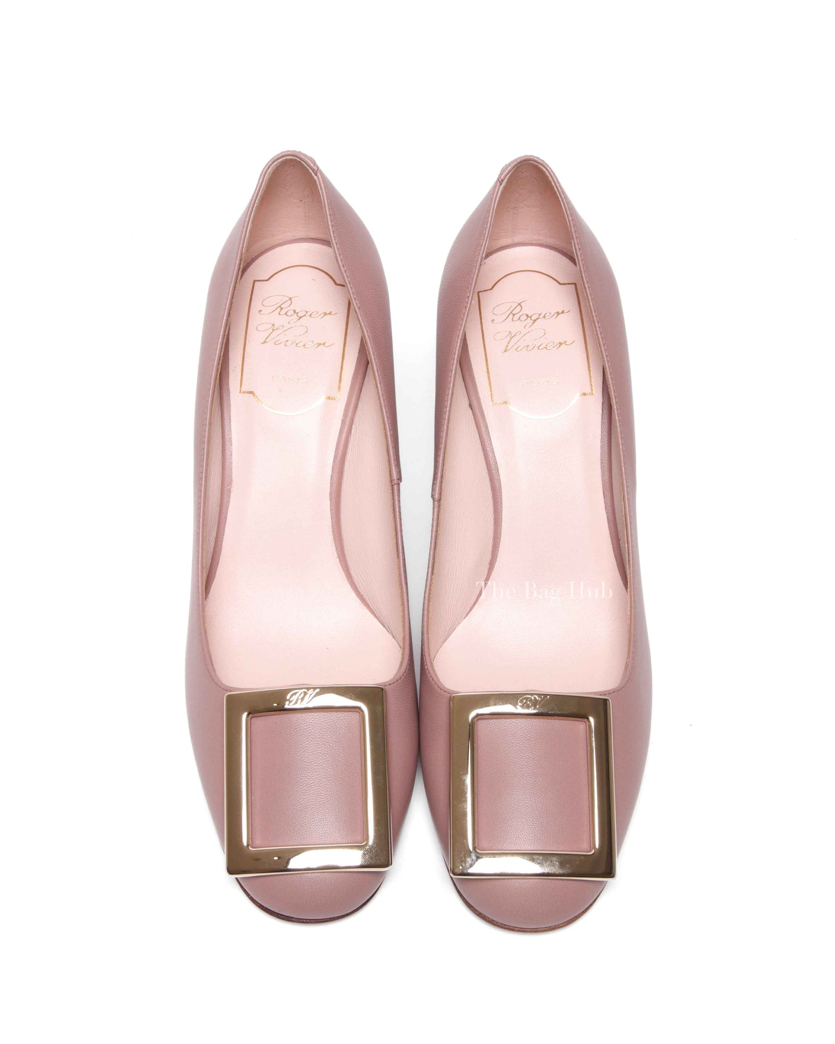 Roger Vivier Blush Leather Tres Vivier Pumps Size 35.5