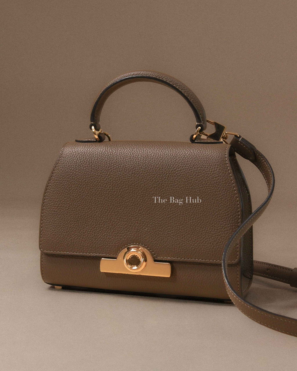 Moynat Etoupe Leather Rejane BB Bag