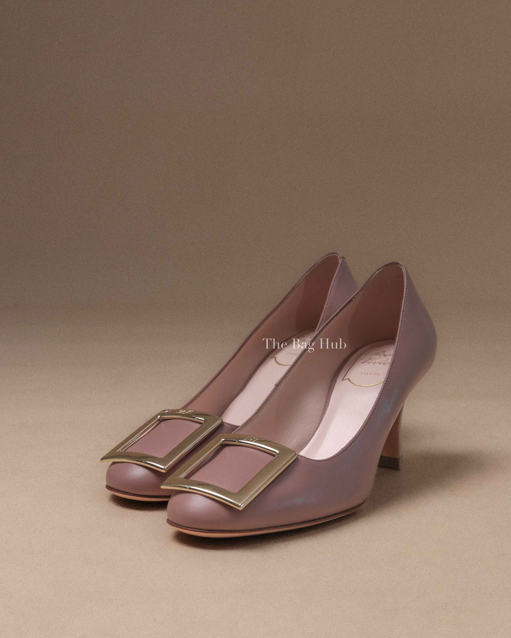 Roger Vivier Blush Leather Tres Vivier Pumps Size 35.5