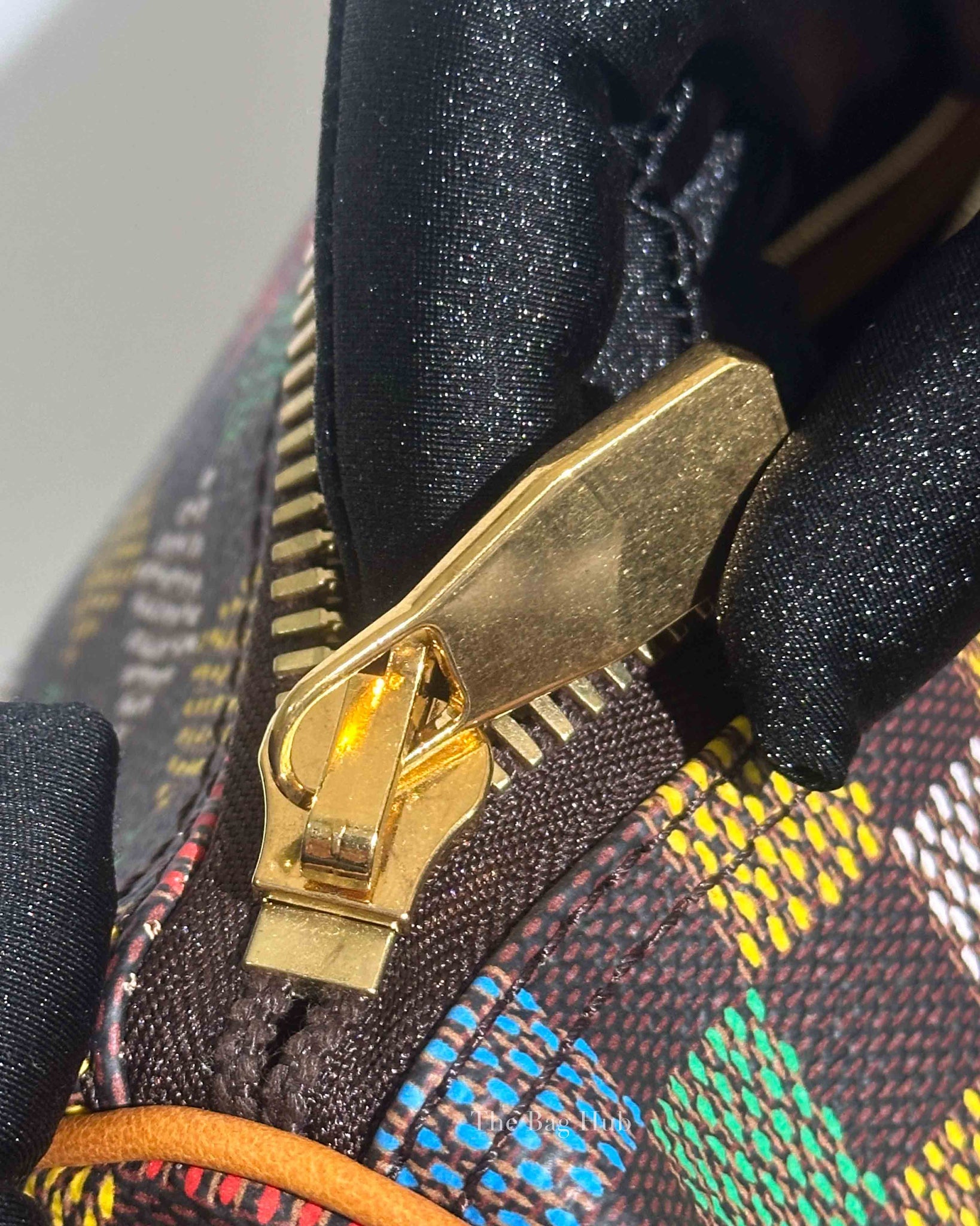 Louis Vuitton Multicolor Damier Ebene Canvas Keepall Bandouliere 50