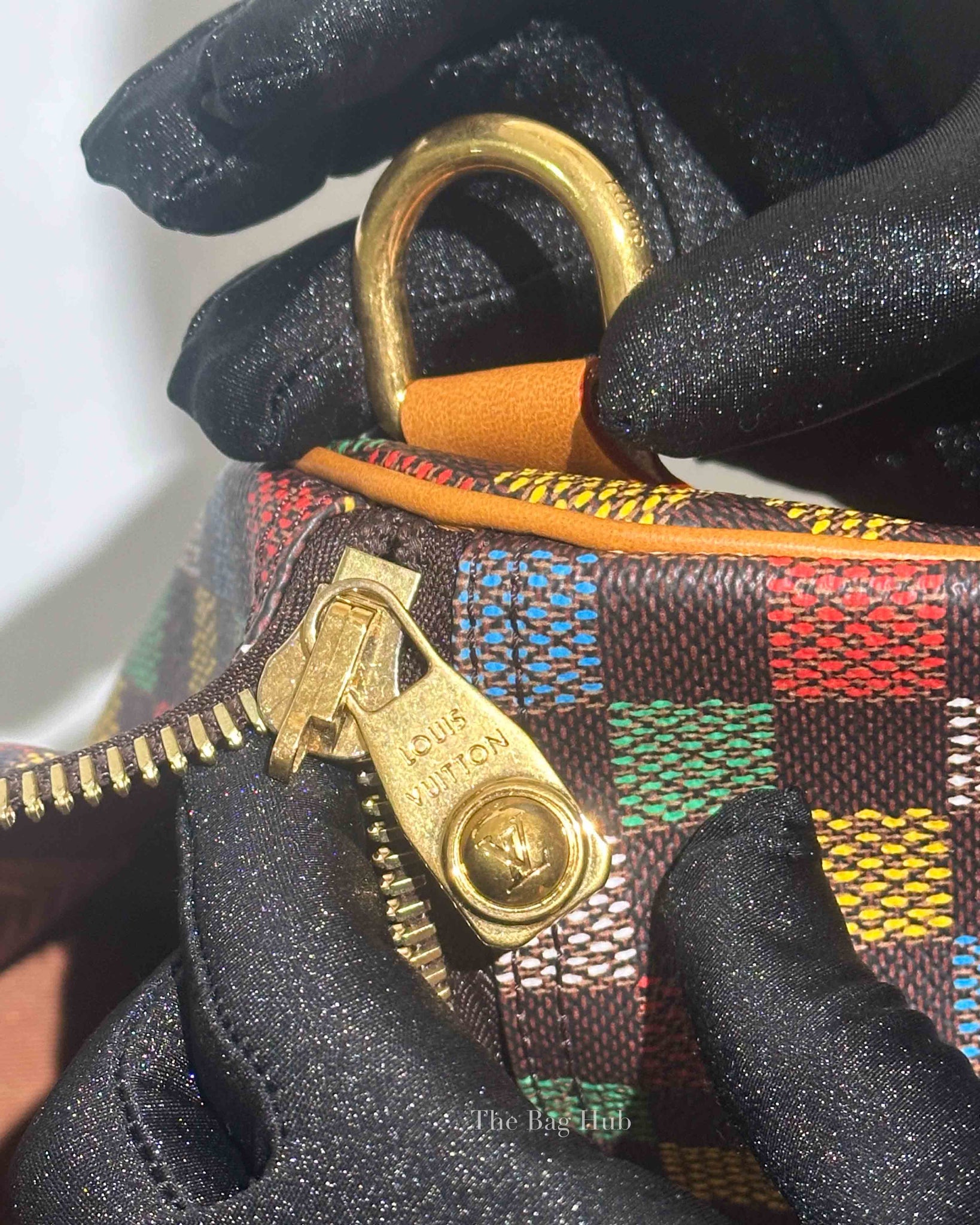 Louis Vuitton Multicolor Damier Ebene Canvas Keepall Bandouliere 50