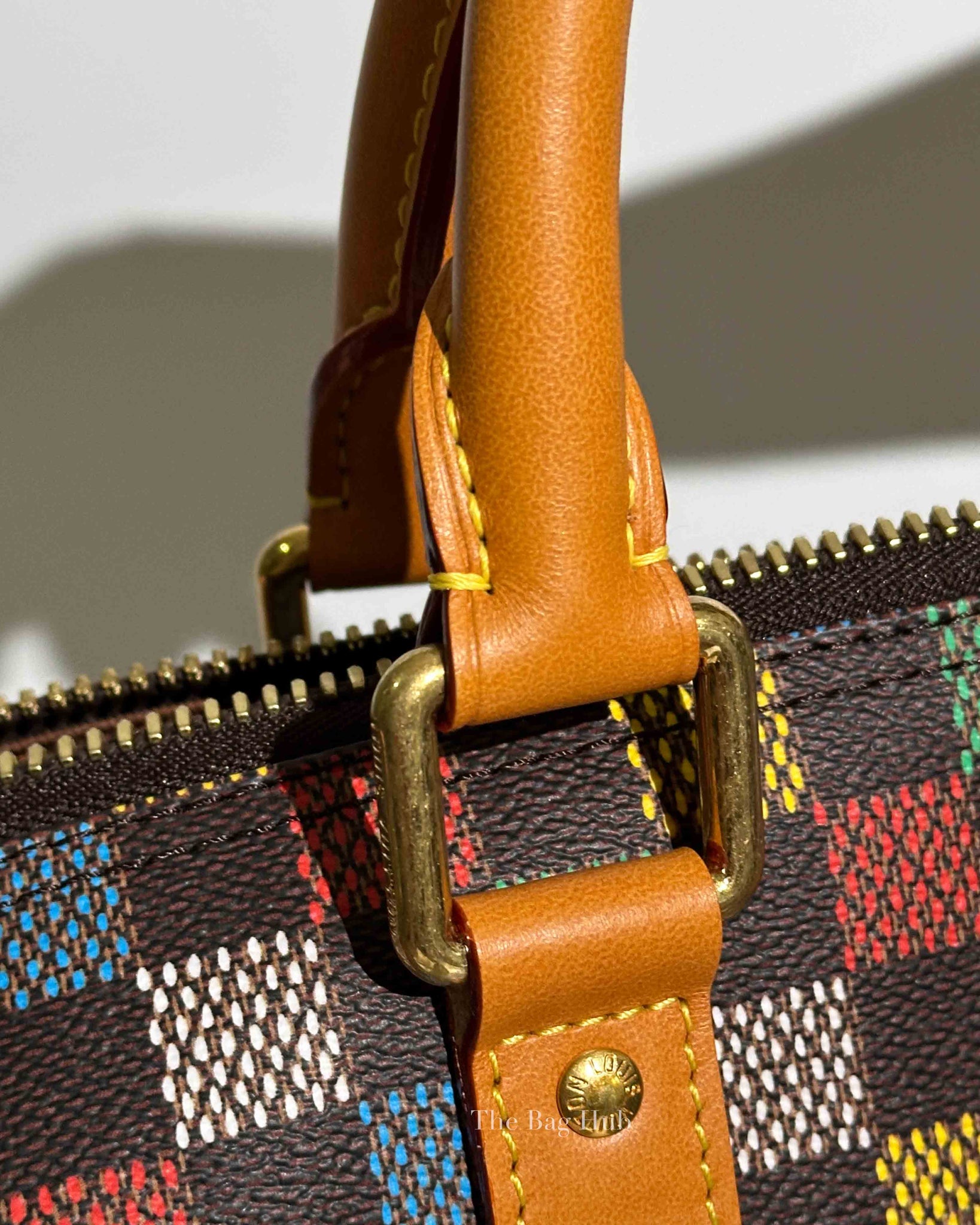 Louis Vuitton Multicolor Damier Ebene Canvas Keepall Bandouliere 50