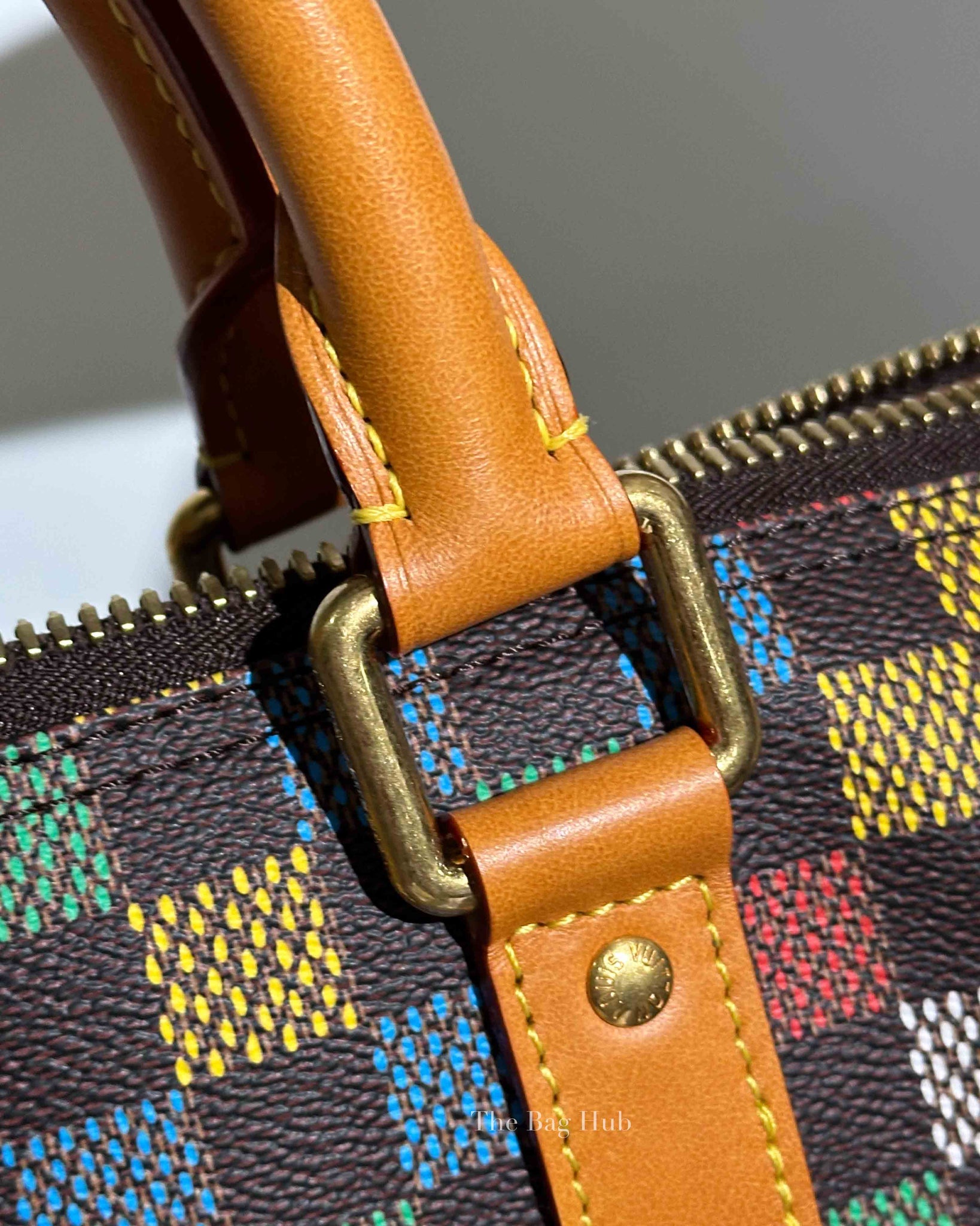 Louis Vuitton Multicolor Damier Ebene Canvas Keepall Bandouliere 50